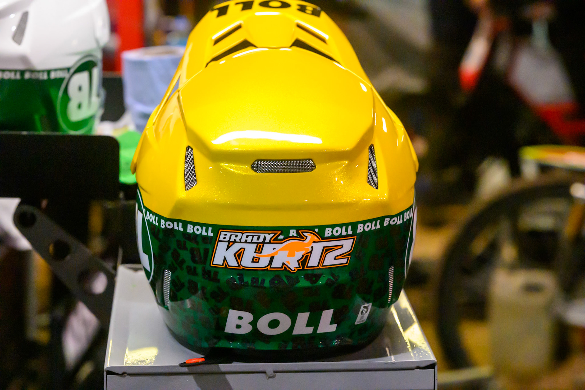 Brady Kurtz's Yellow Helmet  during the Rowe Motor Oil Premiership Grand Final 1st Leg match between Sheffield Tigers and Belle Vue Aces at Owlerton Stadium, Sheffield on Monday 12th October 2026. (Photo: Ian Charles | MI News)