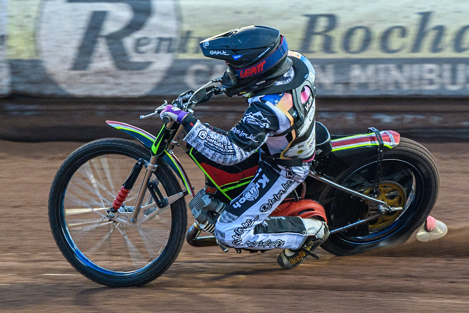Celina Liebmann in action during the Sports Insure Premiership match between Belle Vue Aces and Wolverhampton Wolves at the National Speedway Stadium, Manchester on Monday 3rd July 2023. (Photo: Ian Charles | MI News)