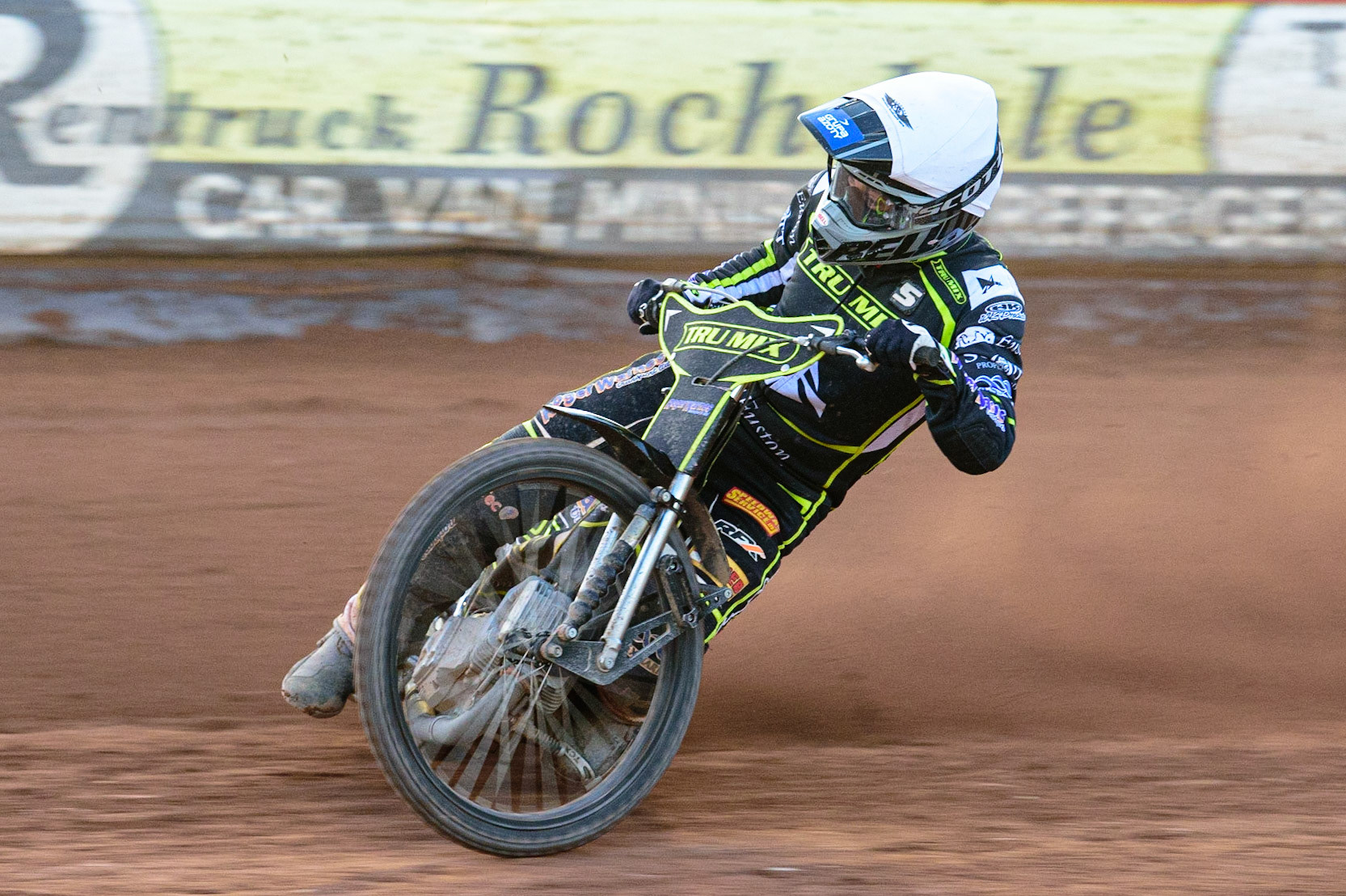 Troy Batchelor  in action  for Ipswich TruMix Witches  during the SGB Premiership match between Belle Vue Aces and Ipswich Witches at the National Speedway Stadium, Manchester on Monday 8th August 2022. (Credit: Ian Charles | MI News)