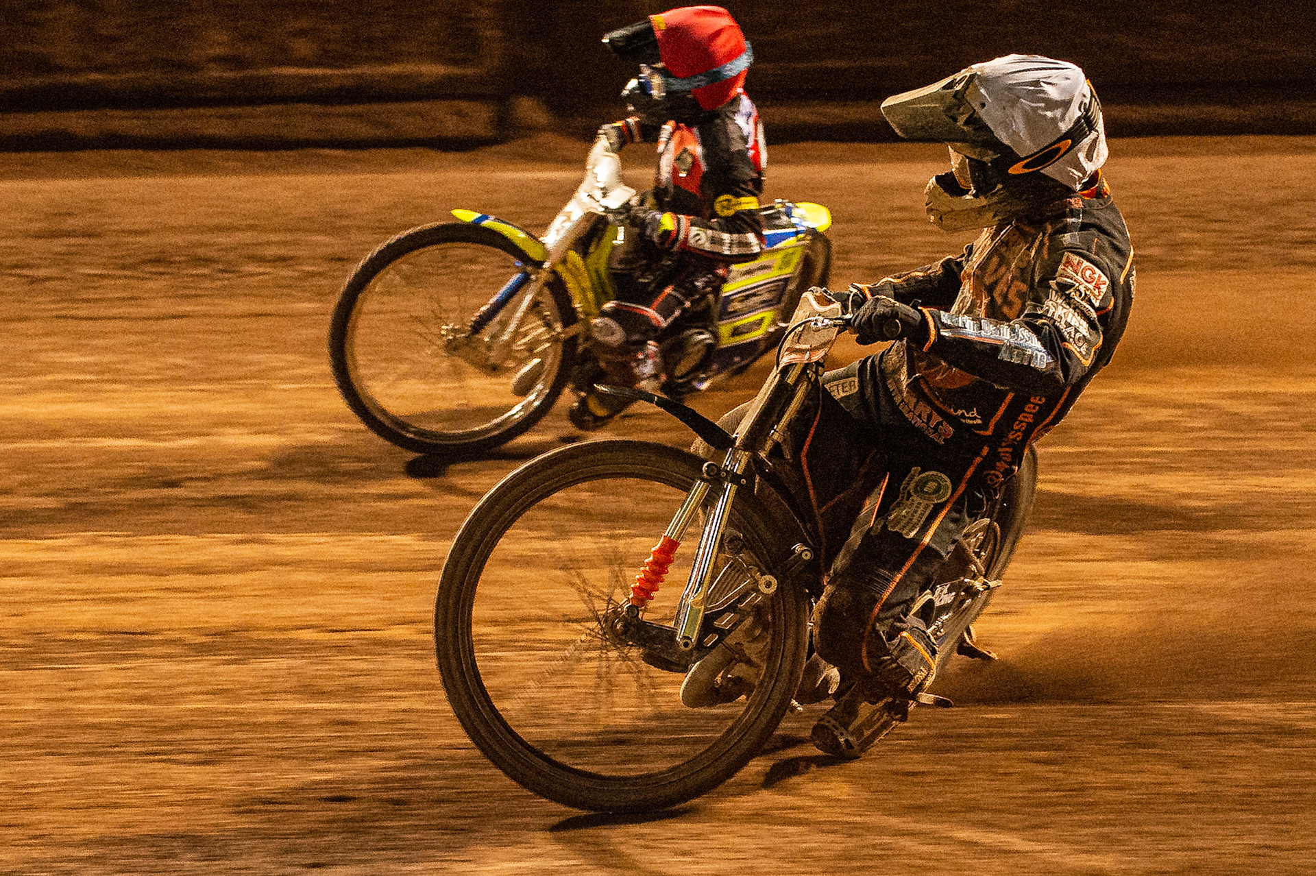 Photo by Ian Charles:

Jacob Thorssell  (White) inside Kenneth Bjerre  (Red)

Belle Vue Aces v Wolverhampton Wolves, SGB Premiership, National Speedway Stadium, Manchester, Monday, 19, August, 2019