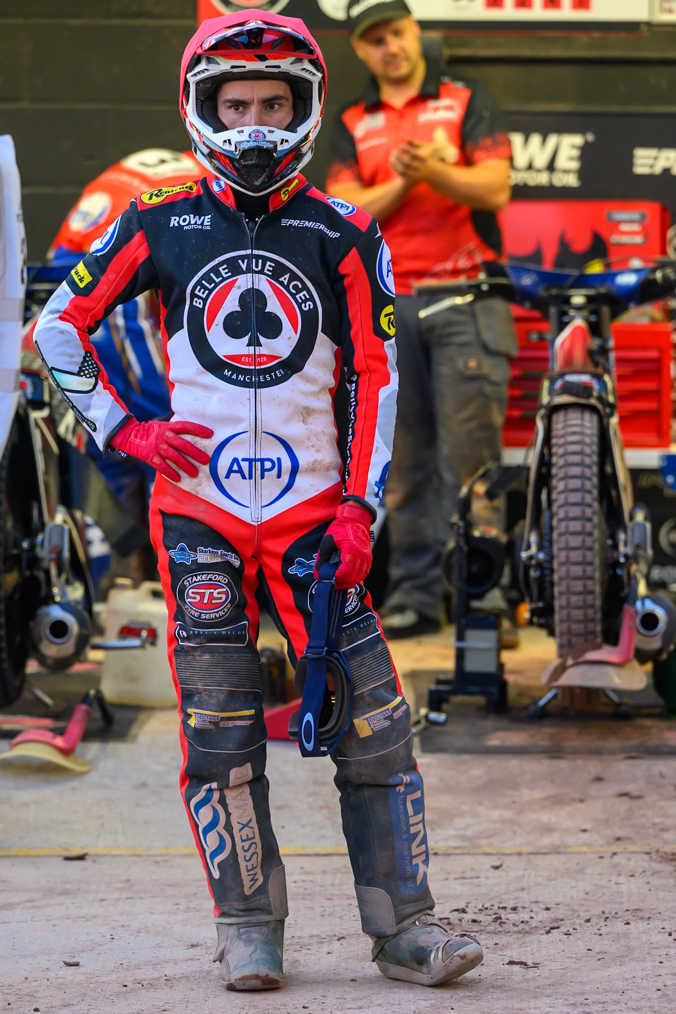 Zach Cook of Belle Vue Aces  during the Rowe Motor Oil Premiership match between Belle Vue Aces and Northampton Foxes at the National Speedway Stadium, Manchester on Monday 13th July 2026. (Photo: Ian Charles | MI News)