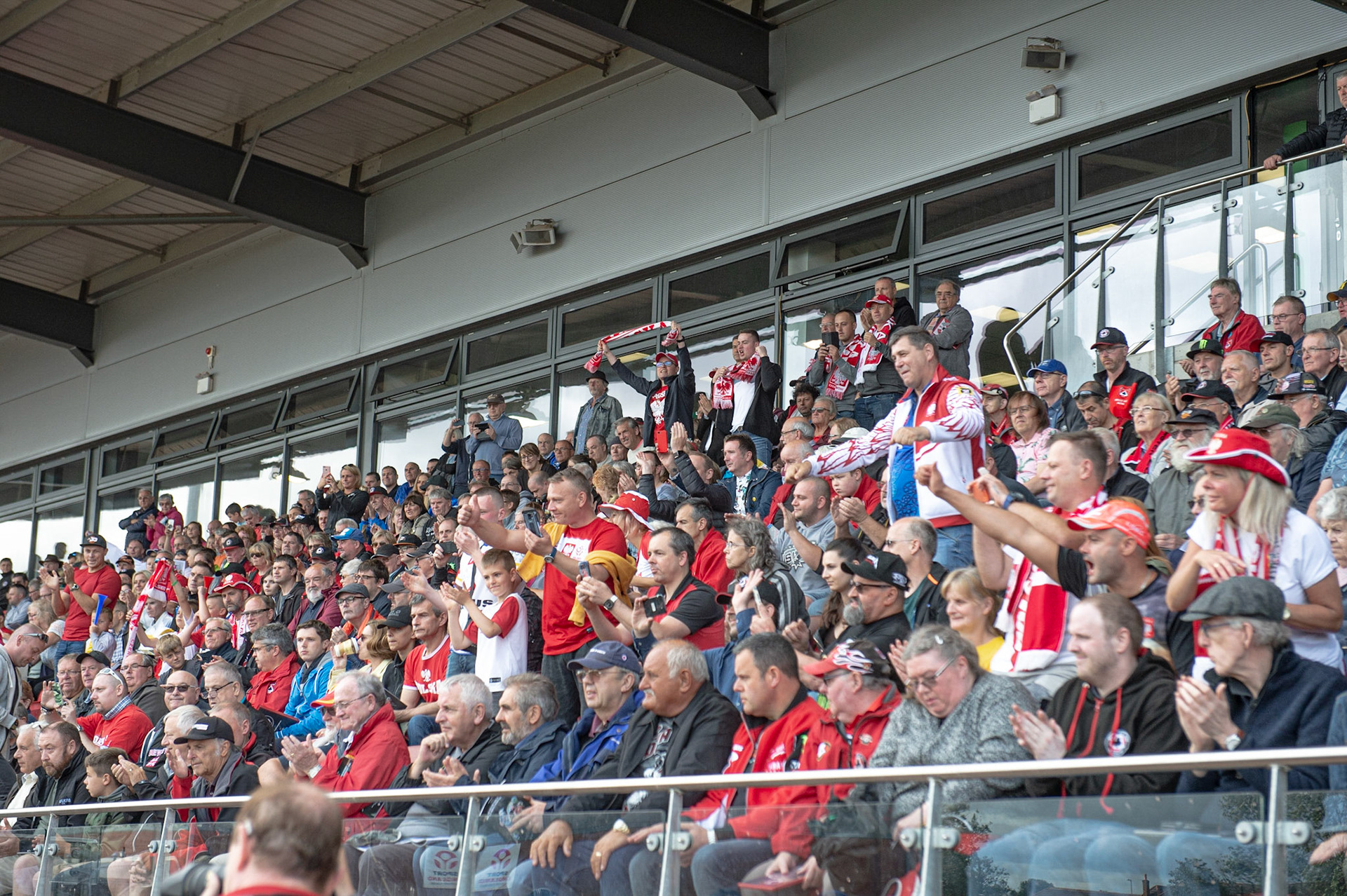 Photo: Ian Charles

Polish Fans in the main stand 

FIM Team Speedway U-21 World Championship, National Speedway Stadium, Manchester Friday 12 July  2019