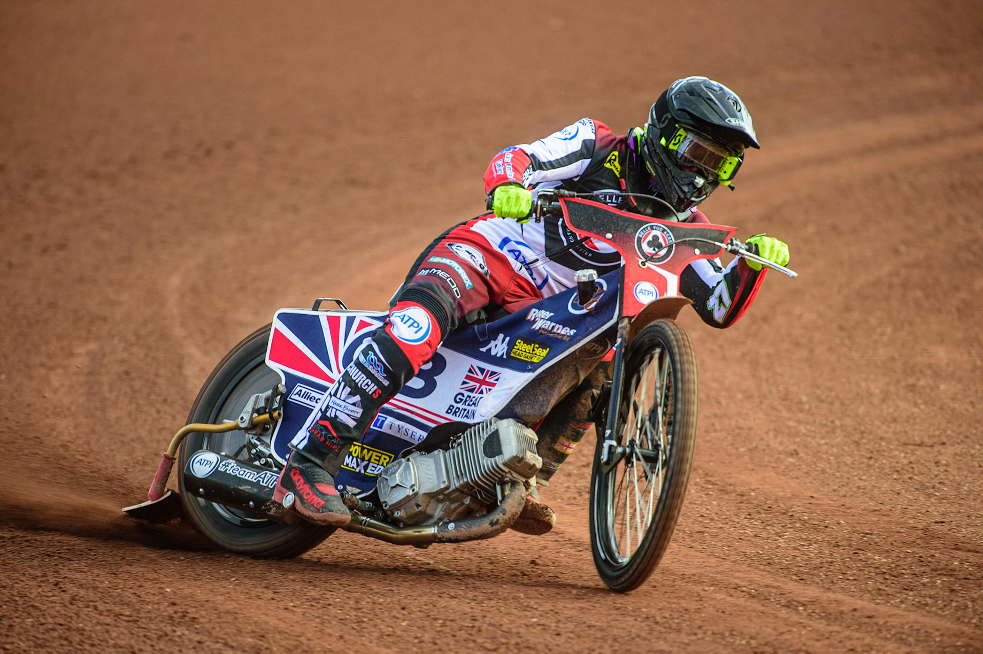 MANCHESTER, UK. MAR 14TH Tom Brennan in action during the Belle Vue Speedway Media Day at the National Speedway Stadium, Manchester on Monday 14th March 2022. (Credit: Ian Charles | MI News)