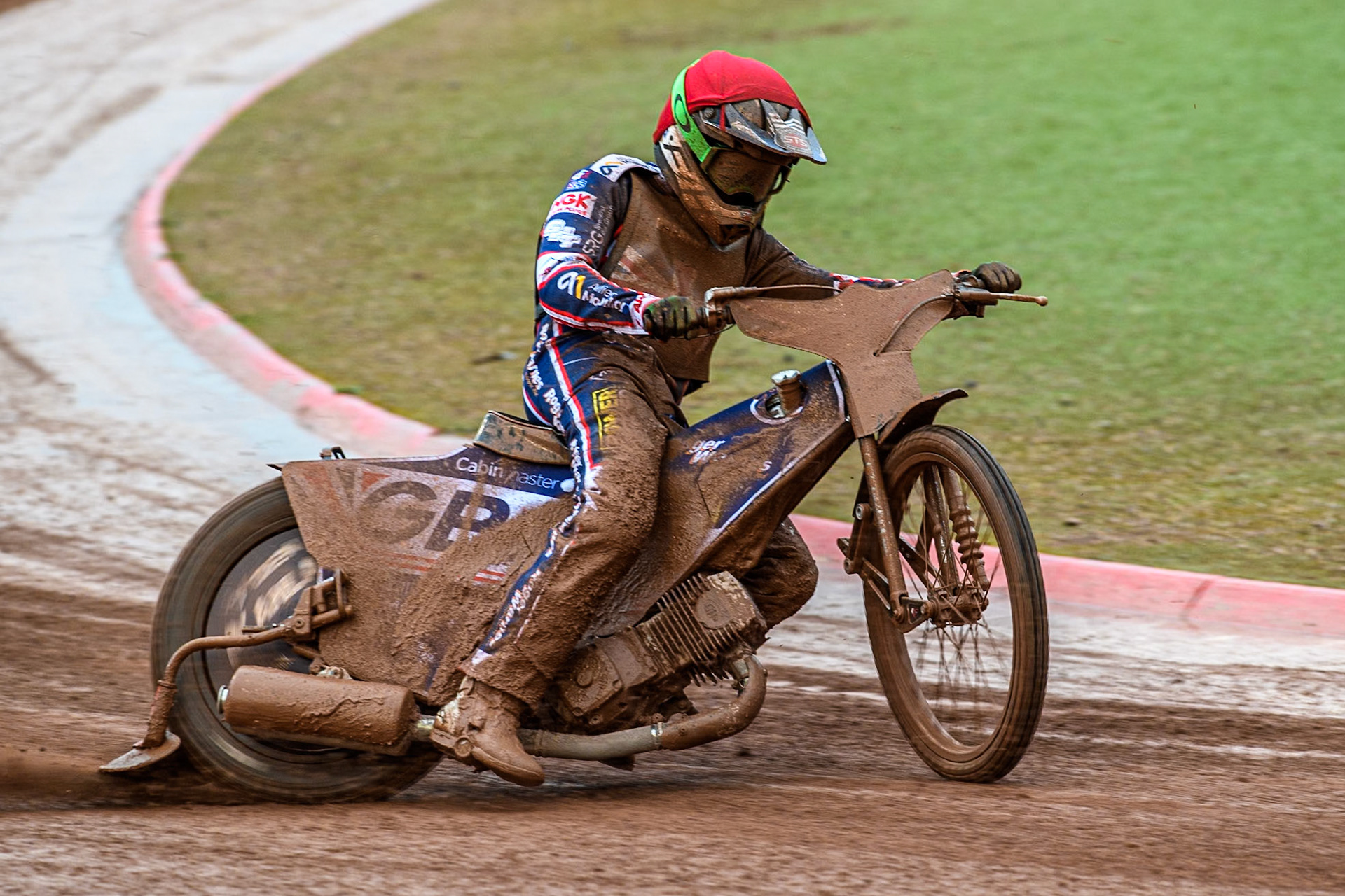 Leon Flint of Great Britain in action during the Monster Energy FIM Speedway of Nations 2 (Under 21) Final at the National Speedway Stadium, Manchester on Friday 12th July 2024. (Photo: Ian Charles | MI News)