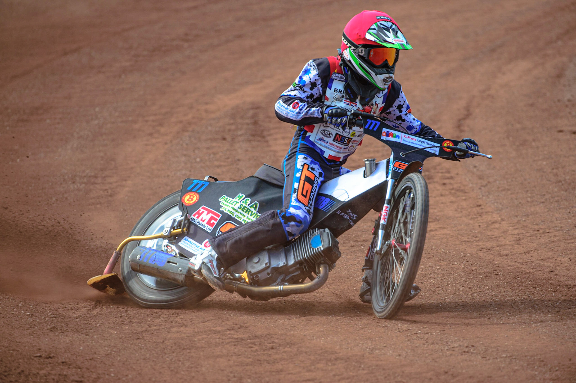MANCHESTER, UK. JUN 3RD Billy Budd (777) in action   during the British Youth Speedway Championship (Round 4)  at the National Speedway Stadium, Manchester on Friday 3rd June 2022. (Credit: Ian Charles | MI News)