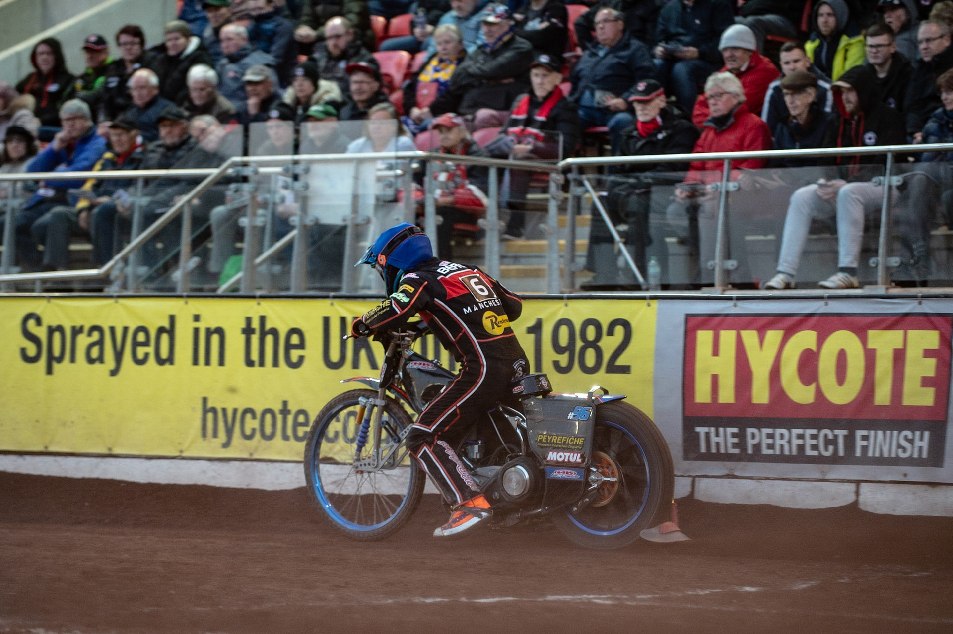 Photo by Ian Charles:

Dimitri Berge  leaves the start

Belle Vue Aces v Peterborough Panthers, British Speedway Premiership, National Speedway Stadium, Manchester, Monday, 29, April, 2019