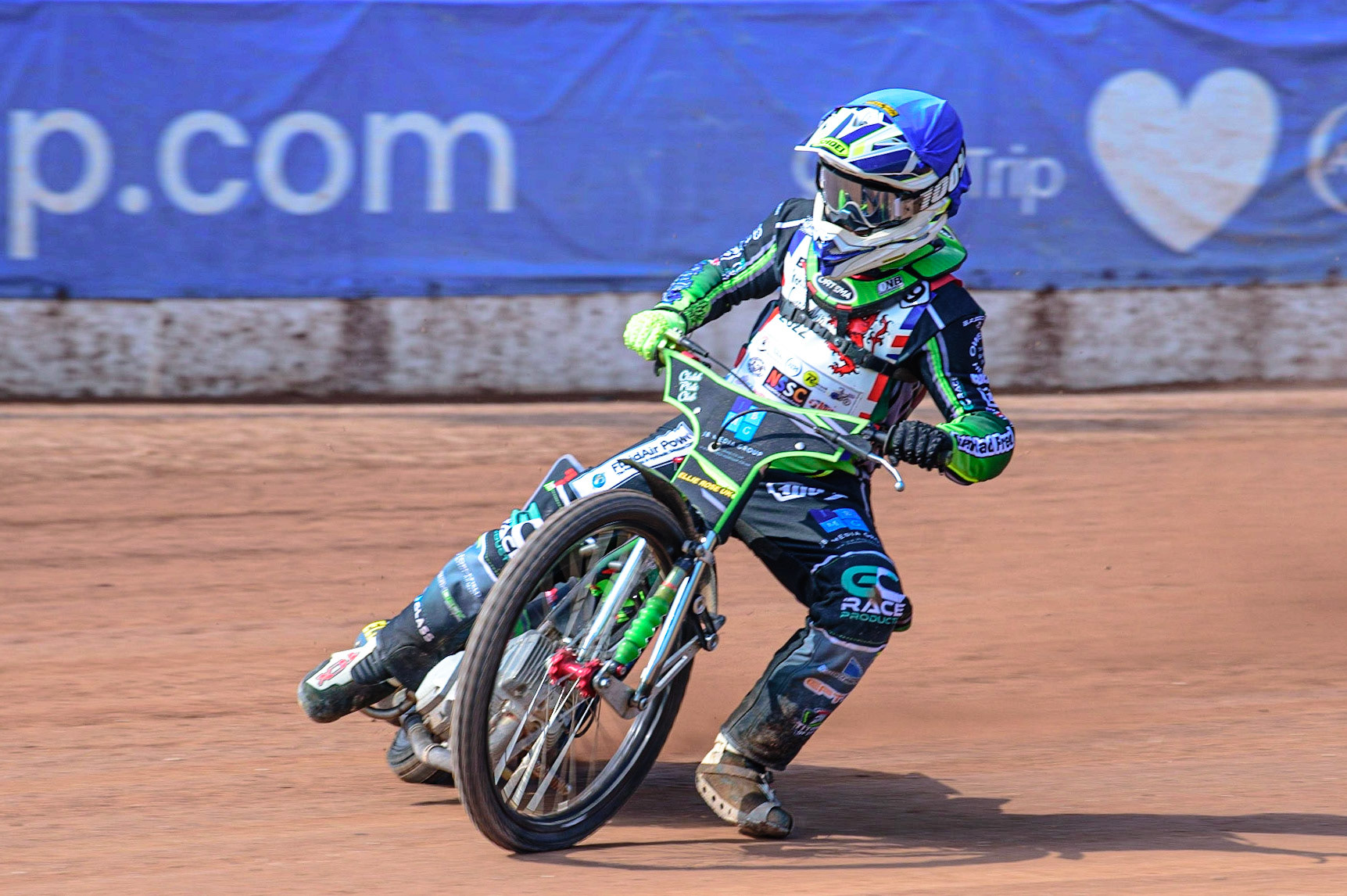 MANCHESTER, UK. JUN 3RD Luke Harrison (9) in action   during the British Youth Speedway Championship (Round 4)  at the National Speedway Stadium, Manchester on Friday 3rd June 2022. (Credit: Ian Charles | MI News)