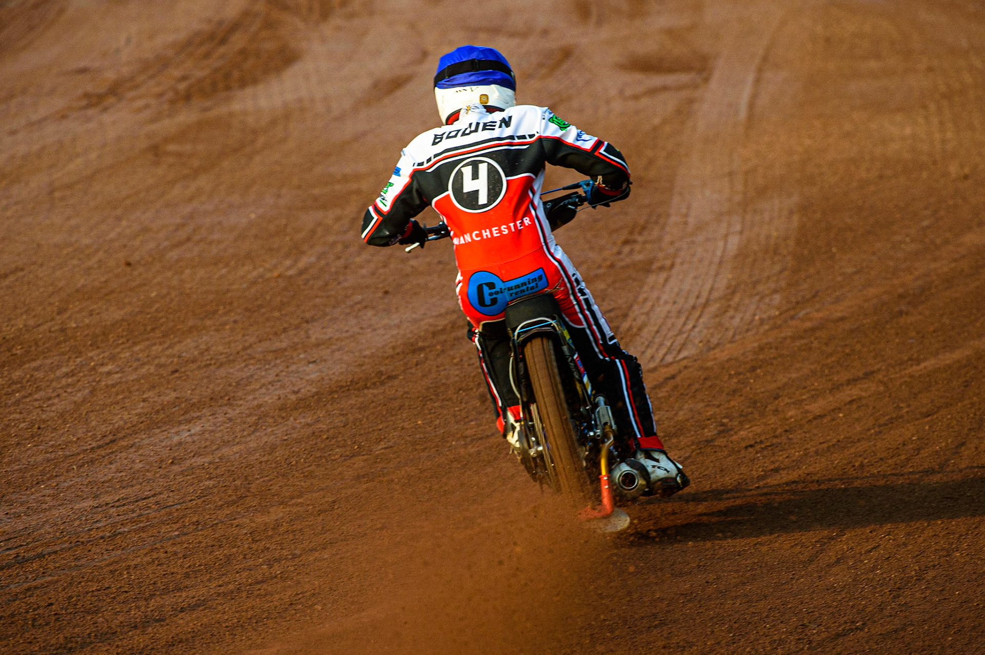 MANCHESTER, UK. JULY 23RD  Paul Bowen in action during the National Development League match between Belle Vue Colts and Eastbourne Seagulls at the National Speedway Stadium, Manchester on Friday 23rd July 2021. (Credit: Ian Charles | MI News)