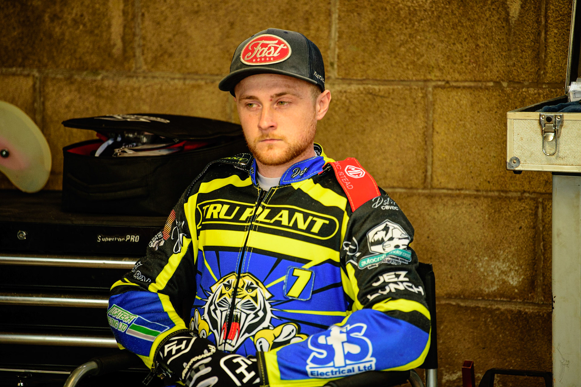 SHEFFIELD, UK. APR 14TH   Connor Mountain   in the pits during the SGB Premiership League Cup match between Sheffield Tigers and Belle Vue Aces at Owlerton Stadium, Sheffield on Thursday 14th April 2022. (Credit: Ian Charles | MI News)