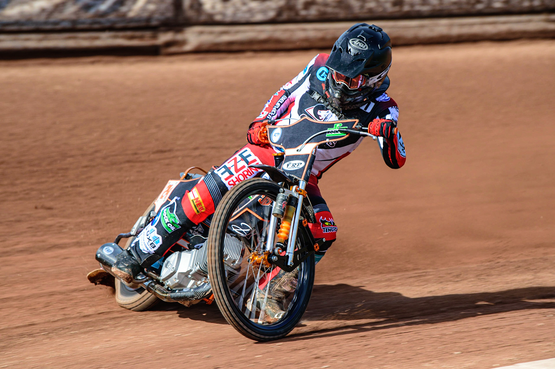 MANCHESTER, UK. MAR 14TH Jack Smith in action during the Belle Vue Speedway Media Day at the National Speedway Stadium, Manchester on Monday 14th March 2022. (Credit: Ian Charles | MI News)