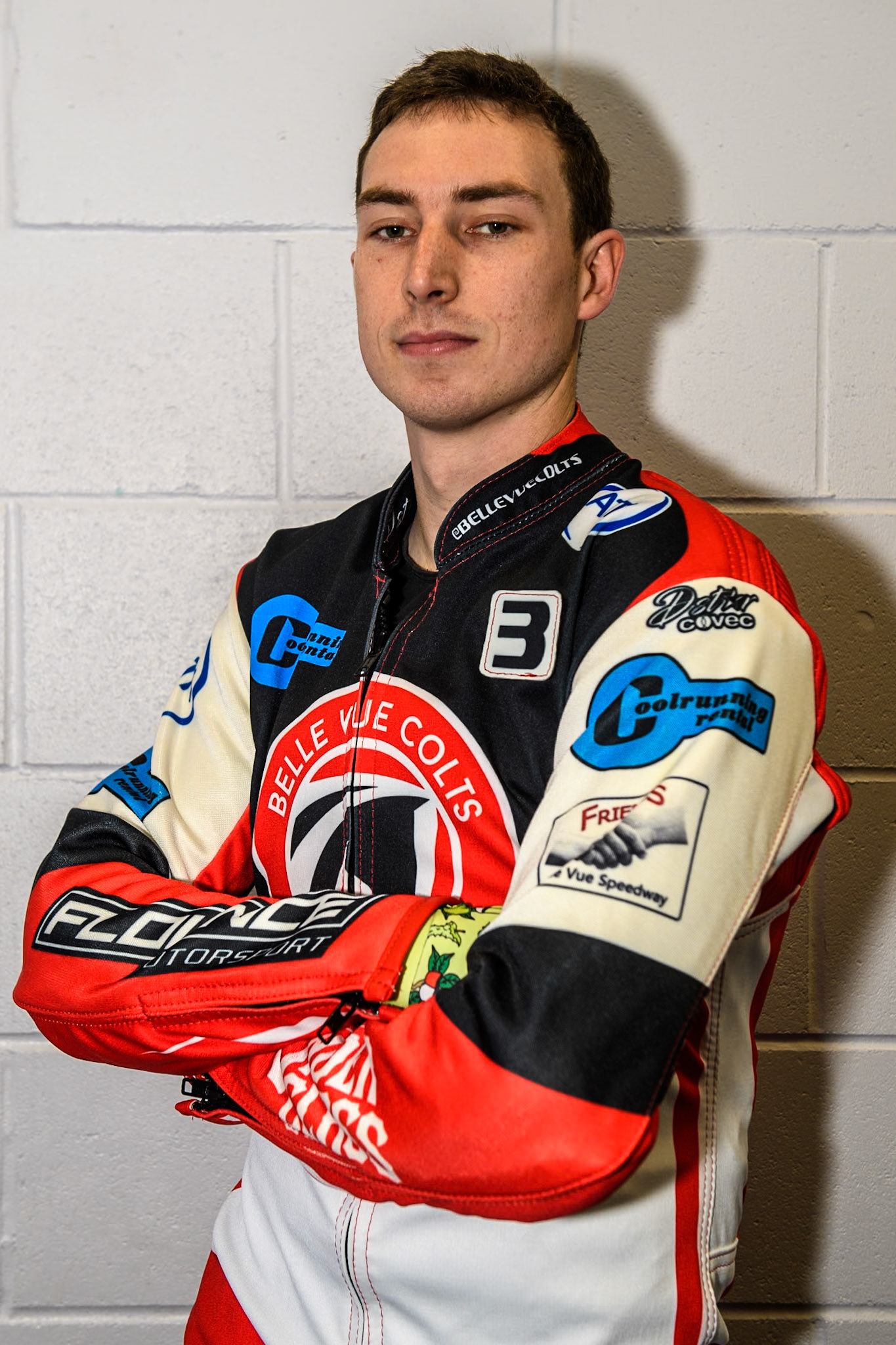 Belle Vue Colts' Matt Marson during the WSRA  National Development League match between Belle Vue Colts and Leicester Lion Cubs at the National Speedway Stadium, Manchester on Friday 29th March 2024. (Photo: Ian Charles | MI News)