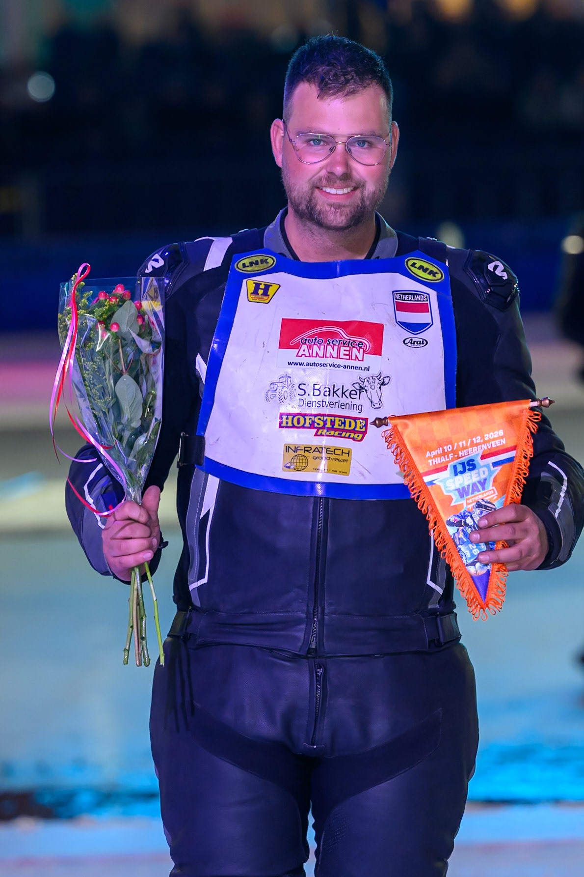 Aron Schokker of The Netherlands during the ROELOF THIJS BOKAAL at Ice Rink Thialf, Heerenveen on Friday 10th April 2026.  (Photo: Ian Charles | MI News)