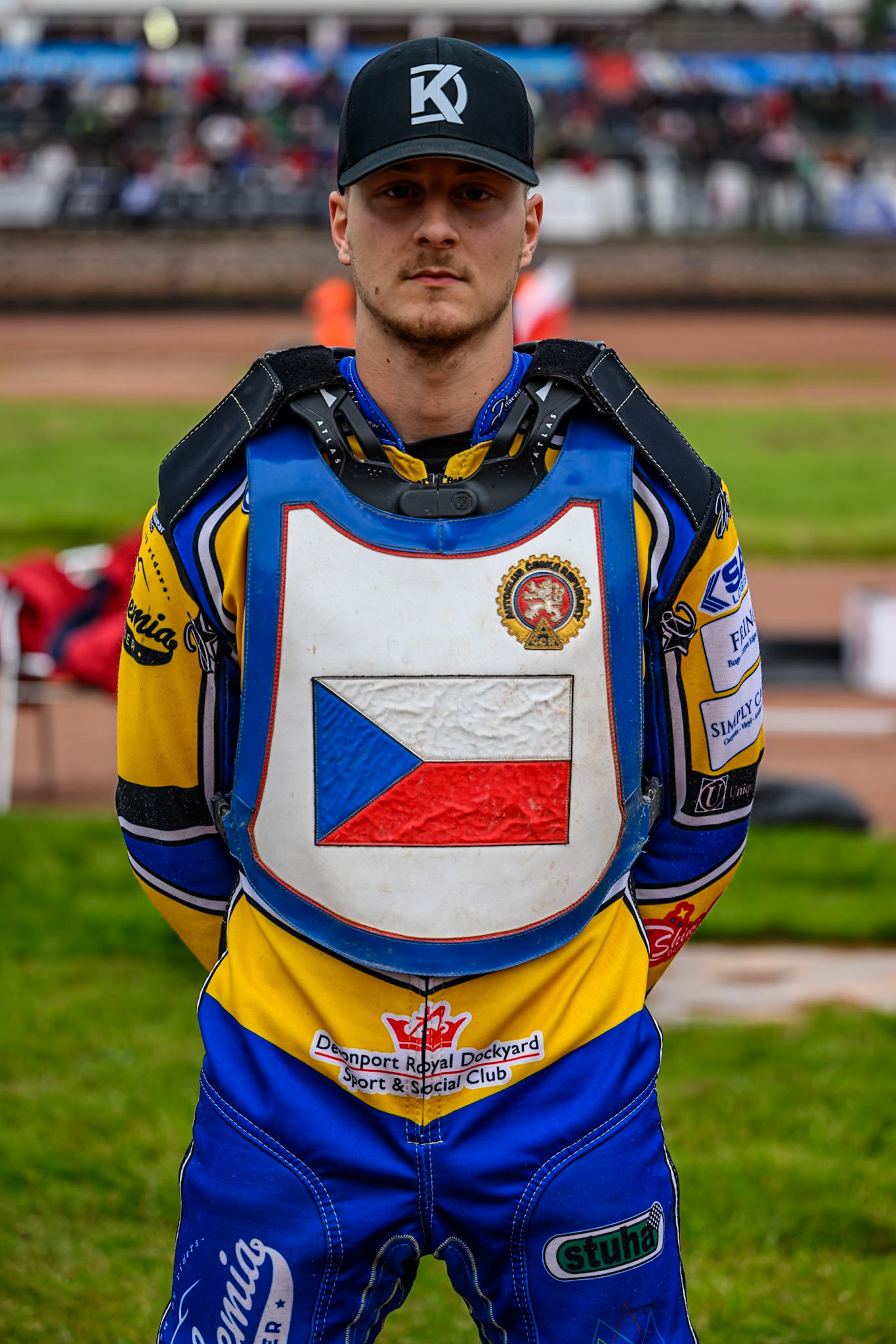 Daniel Klima of Czechia during the Speedway GP Qualifying Round 3 at Allied Ashfield Stadium, Glasgow on Saturday 30th May 2026. (Photo: Ian Charles | MI News)