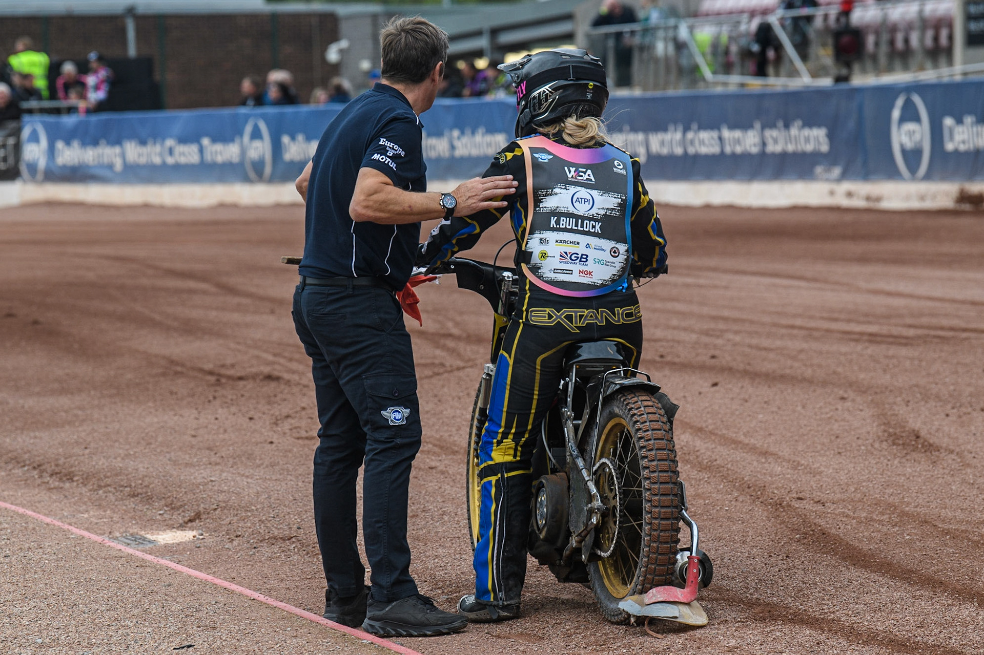 during the FIM Women's  Speedway Academy at the National Speedway Stadium, Manchester on Friday 4th August 2023. (Photo: Ian Charles | MI News)