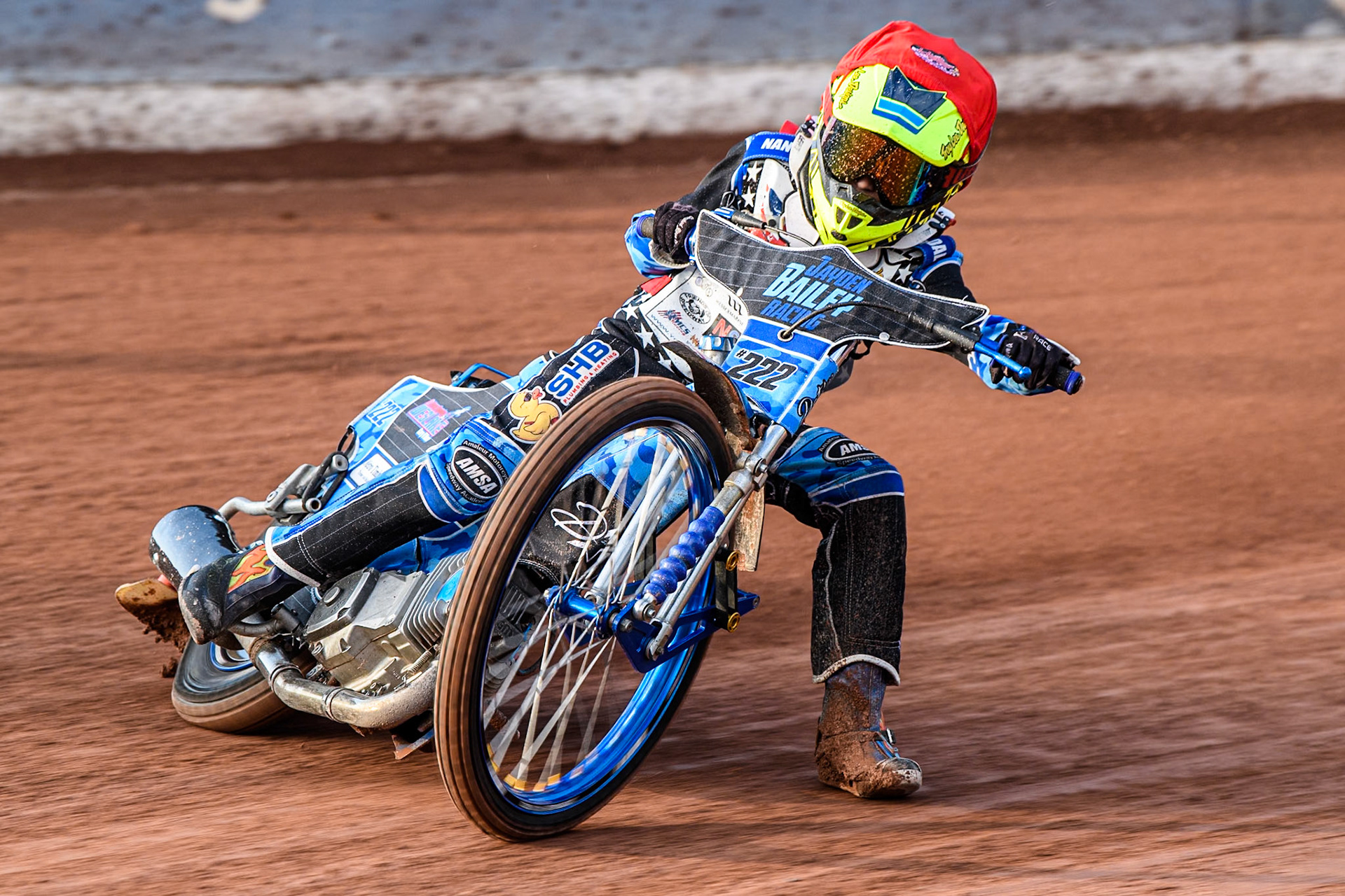 Jayden Bailey (250cc) in action during the British Youth 250cc Championships at the National Speedway Stadium, Manchester on Friday 30th August 2024. (Photo: Ian Charles | MI News)