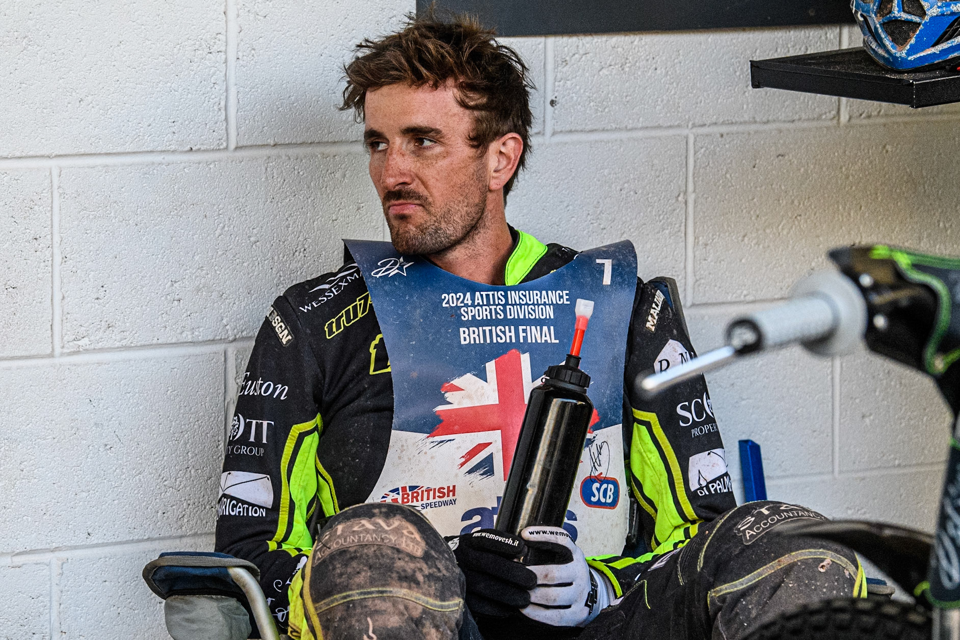 Adam Ellis during the Attis Insurance Sports Division British Speedway Championship Final at the National Speedway Stadium, Manchester on Saturday 8th June 2024. (Photo: Ian Charles | MI News)