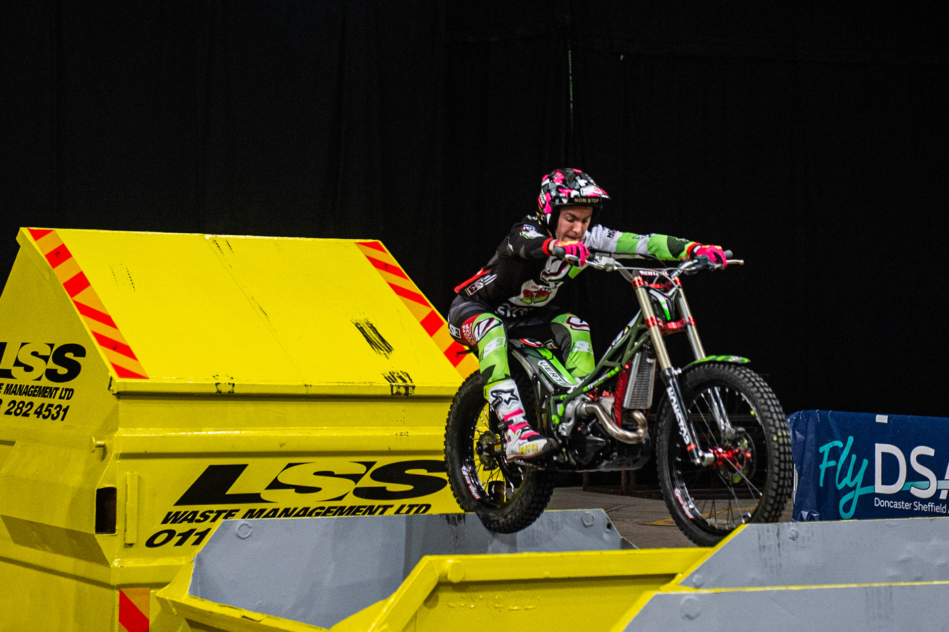 SHEFFIELD, ENGLAND  - DECEMBER 28TH final section of the FinalJamie Busto, Spain (Vertigo) on the    during the 25th Anniversary Sheffield Indoor Trial at the FlyDSA Arena, Sheffield on Saturday 28th December 2019. (Credit: Ian Charles | MI News)