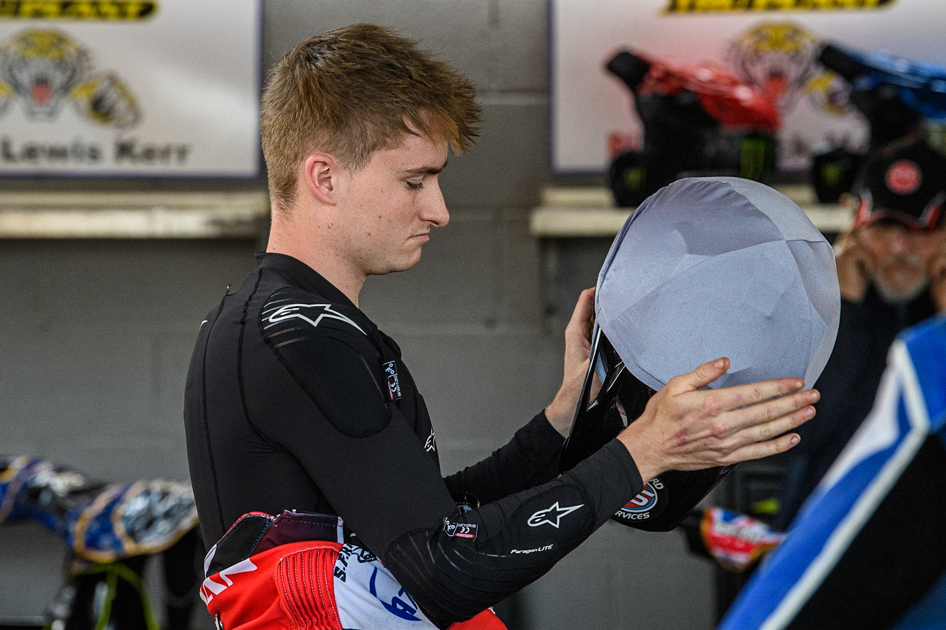 Tom Brennan - Belle Vue ATPI Aces during the Sports Insure Premiership match between Sheffield Tigers and Belle Vue Aces at Owlerton Stadium, Sheffield on Thursday 20th July 2023. (Photo: Ian Charles | MI News)