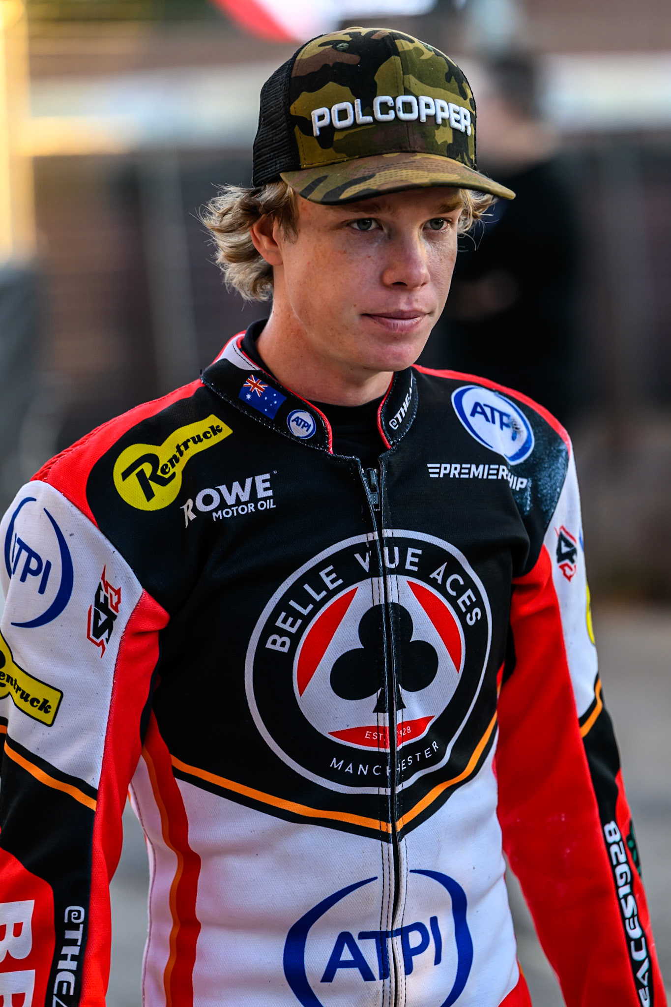 Tate Zischke of Belle Vue Aces during the Rowe Motor Oil Premiership Play Off Semi Final 1 (1st Leg)  between Belle Vue Aces and Ipswich Witches at the National Speedway Stadium, Manchester on Monday 8th September 2025. (Photo: Ian Charles | MI News)