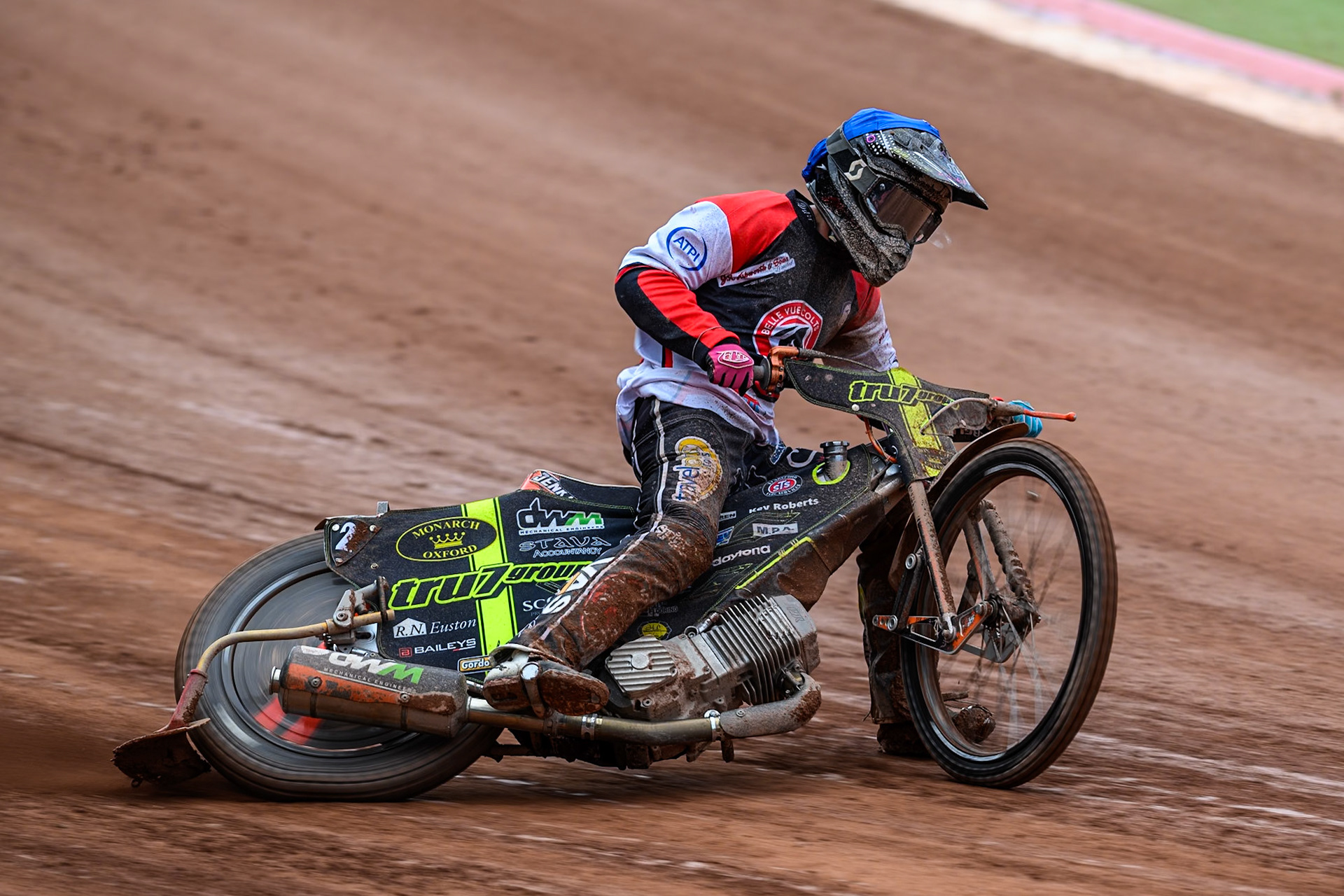 Belle Vue Colts' Connor King in action during the WSRA National Development League match between Belle Vue Colts and Oxford Chargers at the National Speedway Stadium, Manchester on Sunday 1st June 2025. (Photo: Ian Charles | MI News)