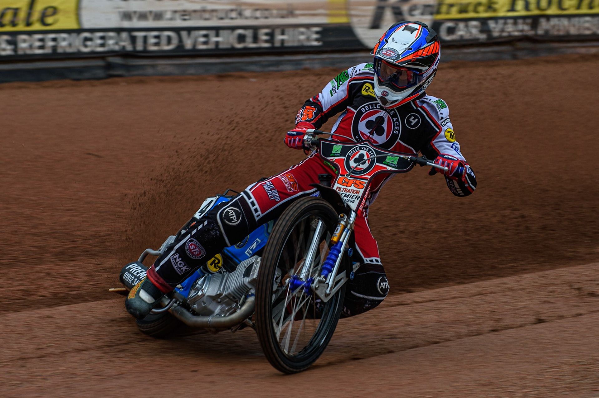 Photo: Ian CharlesSteve Worrall In ActionDiscovery Networks Eurosport Speedway Season Launch, National Speedway Stadium, Manchester Wednesday  12  May  2021