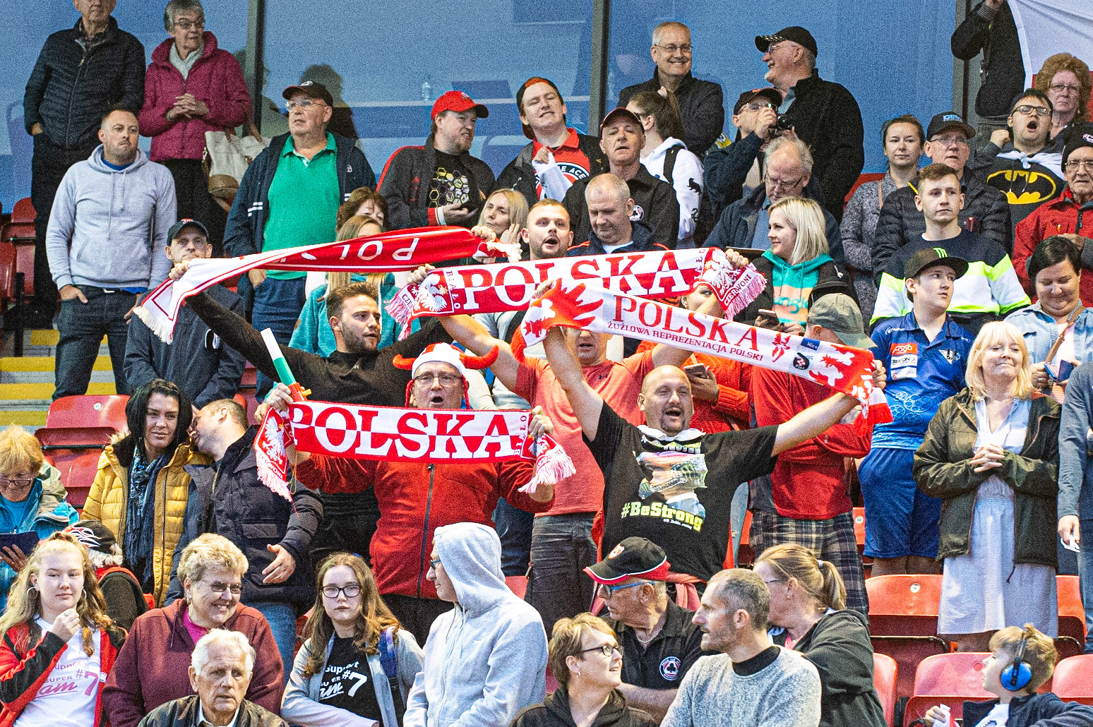 Photo: Ian Charles

Polish Fans Celebrate in the main grandstand

FIM Team Speedway U-21 World Championship, National Speedway Stadium, Manchester Friday 12 July  2019