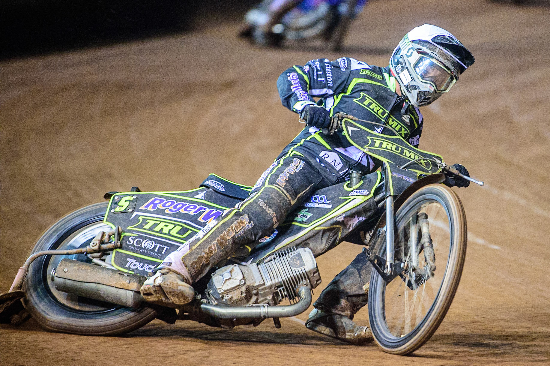 Troy Batchelor  in action  for Ipswich TruMix Witches  during the SGB Premiership Semi Final 2nd Leg between Belle Vue Aces and Ipswich Witches at the National Speedway Stadium, Manchester on Monday 3rd October 2022. (Credit: Ian Charles | MI News)