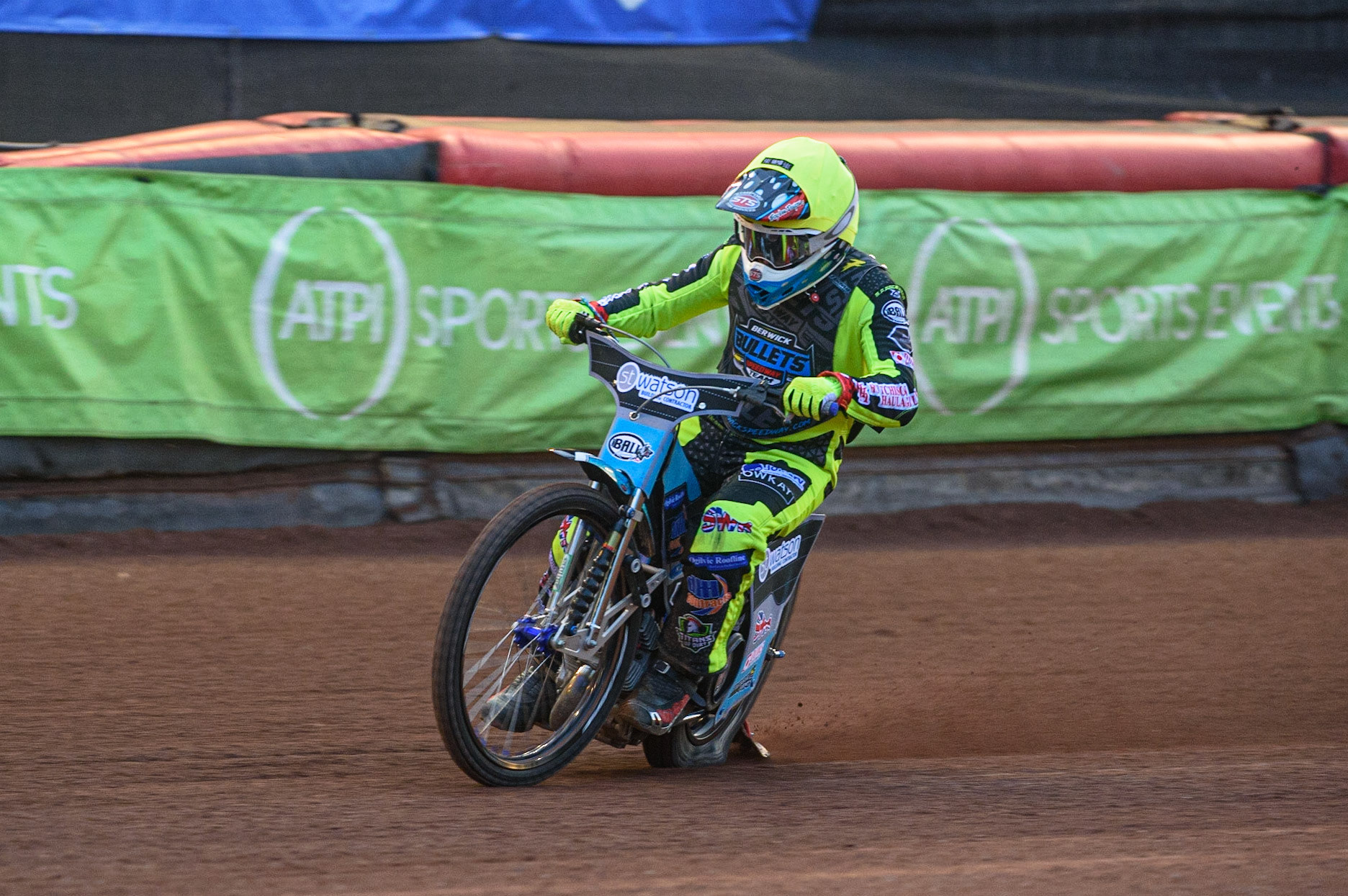 MANCHESTER, UK. MAY 28TH  Berwick Bullets rider Mason Watson  in action ‘ during the SGB National Development League match between Belle Vue Colts and Berwick Bullets at the National Speedway Stadium, Manchester on Friday 28th May 2021. (Credit: Ian Charles | MI News)