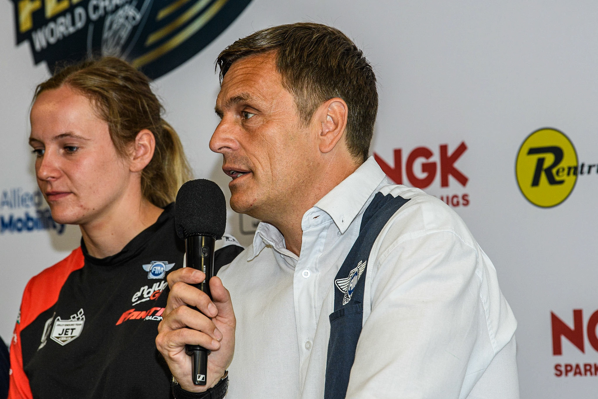 British Speedway CEO Phil Morris during the FIM Flat Track World Championship &amp; FIM Women's Speedway Academy Launch at the National Speedway Stadium, Manchester on Monday 3rd July 2023. (Photo: Ian Charles | MI News)