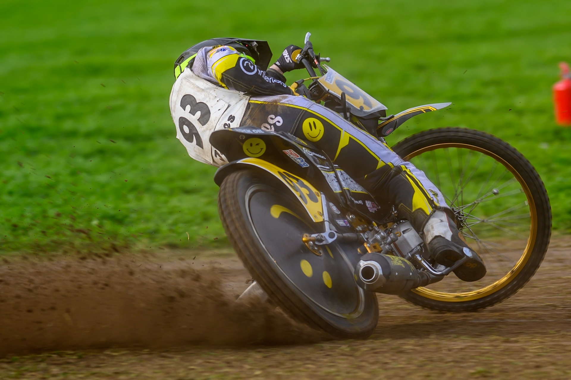 British Masters (Solos): James Shanes (93) during the British Masters Grasstrack Championship at Lower Marsh Farm, Much Hoole, Preston in Lancashire, England on Sunday 13th September 2026. (Photo: Ian Charles | MI News)