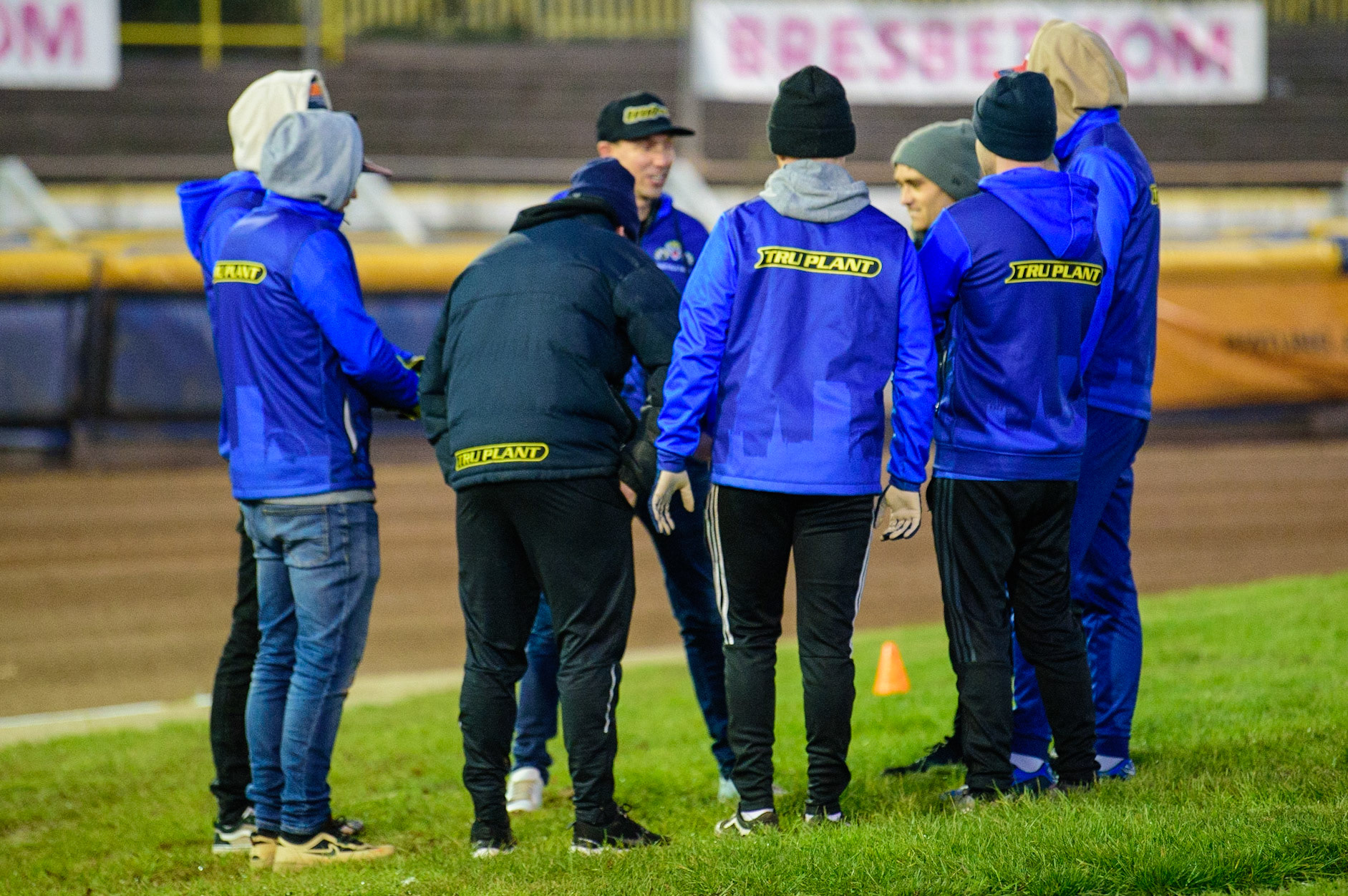 Sheffield TruPlant Tigers have their on track meeting during the SGB Premiership Grand Final 2nd Leg between Sheffield Tigers and Belle Vue Aces at Owlerton Stadium, Sheffield on Thursday 13th October 2022. (Credit: Ian Charles | MI News)