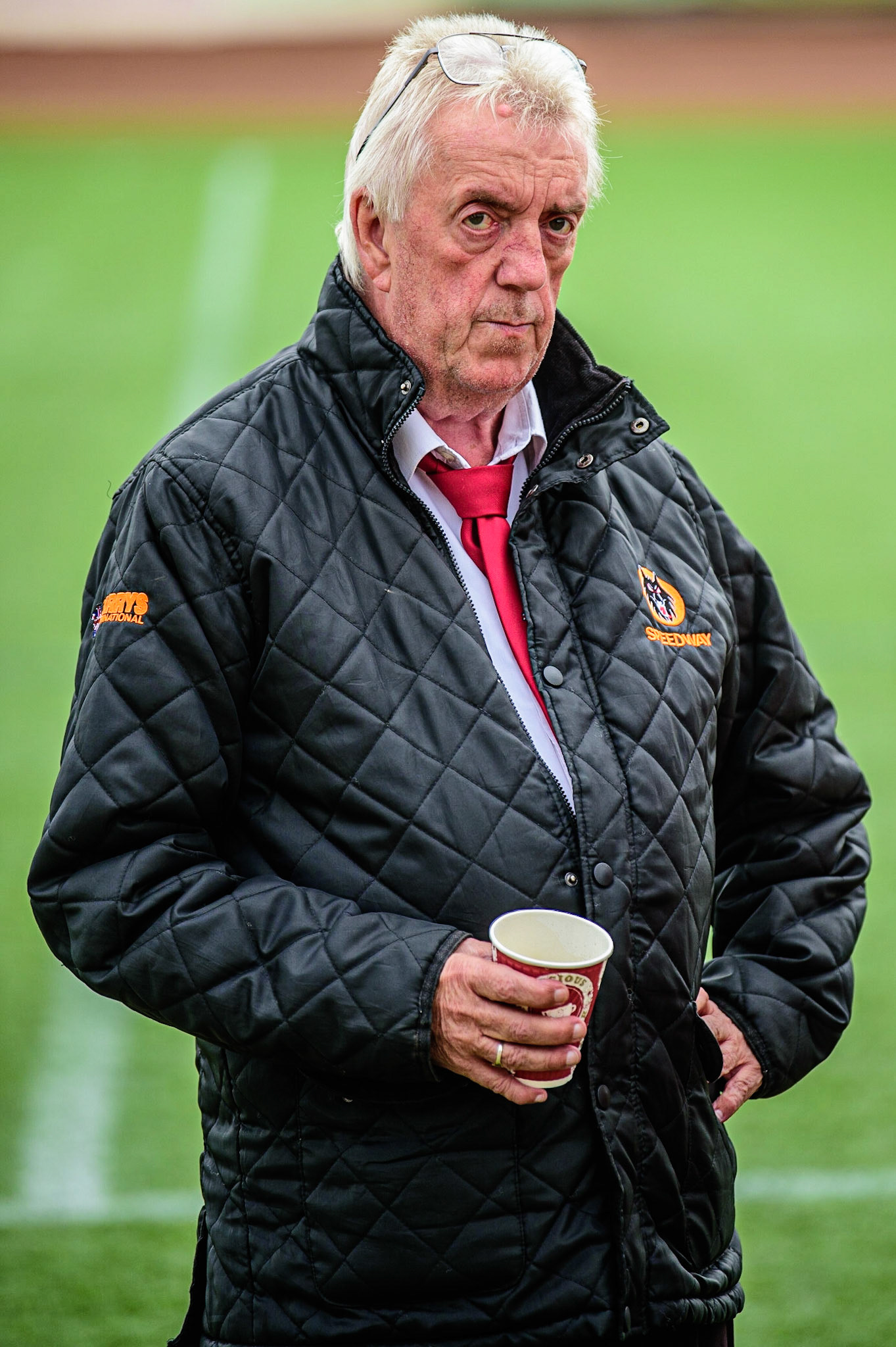 Parry's International Wolves team manager Peter Adams during the SGB Premiership match between Belle Vue Aces and Wolverhampton Wolves at the National Speedway Stadium, Manchester on Monday 29th August 2022. (Credit: Ian Charles | MI News)
