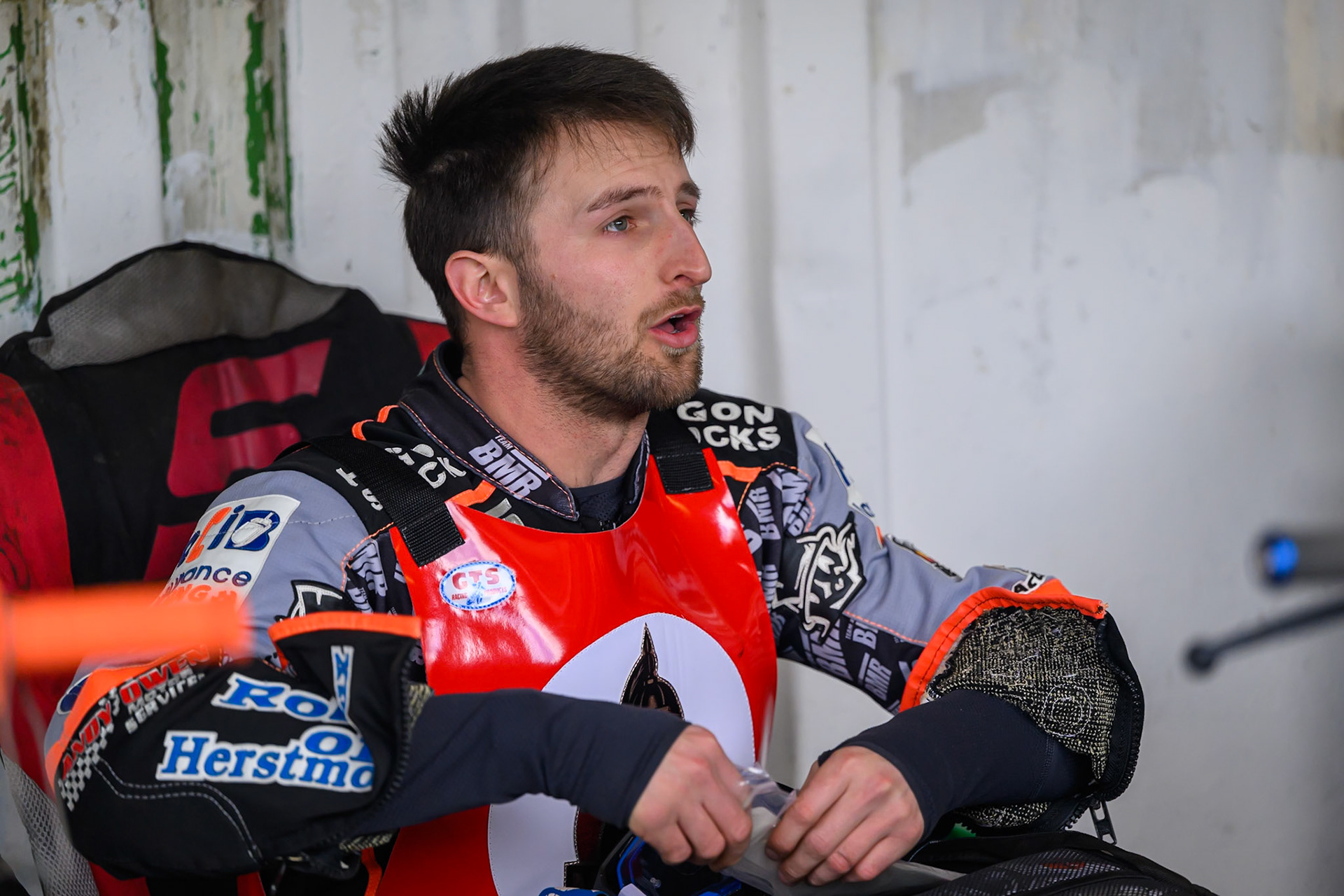 Jack Kingston of NDL Nomads during the  Challenge match between Buxton Bulls and NDL Nomads at Hi-Edge Speedway, Buxton on Sunday 19th April 2026. (Photo: Ian Charles | MI News)