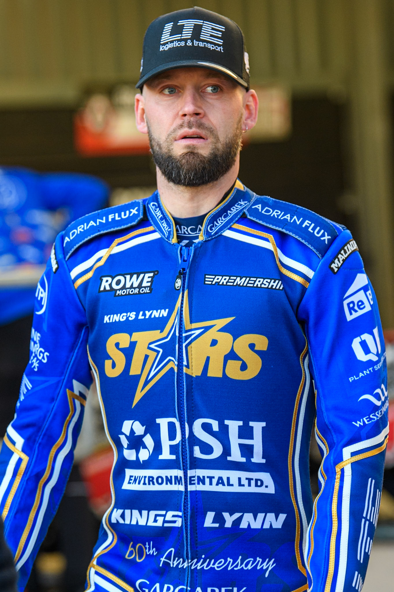 Nicolai Klindt of Kings Lynn Stars during the Rowe Motor Oil Premiership match between Belle Vue Aces and King's Lynn Stars at the National Speedway Stadium, Manchester on Monday 5th April 2025. (Photo: Ian Charles | MI News)