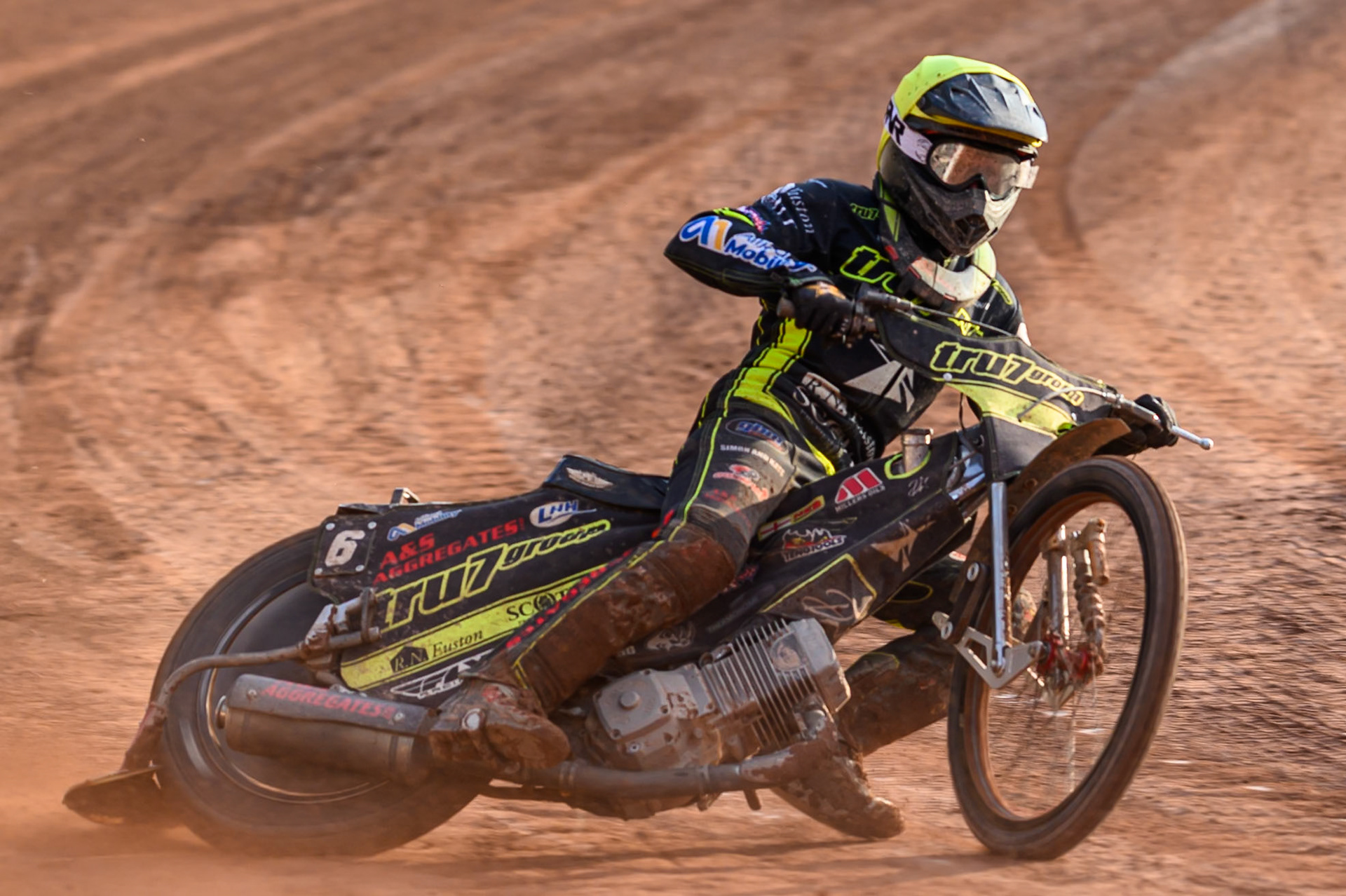 Ipswich Witches' Dan Thompson  in action during the Rowe Motor Oil Premiership match between Belle Vue Aces and Ipswich Witches at the National Speedway Stadium, Manchester on Monday 30th June 2025. (Photo: Ian Charles | MI News)