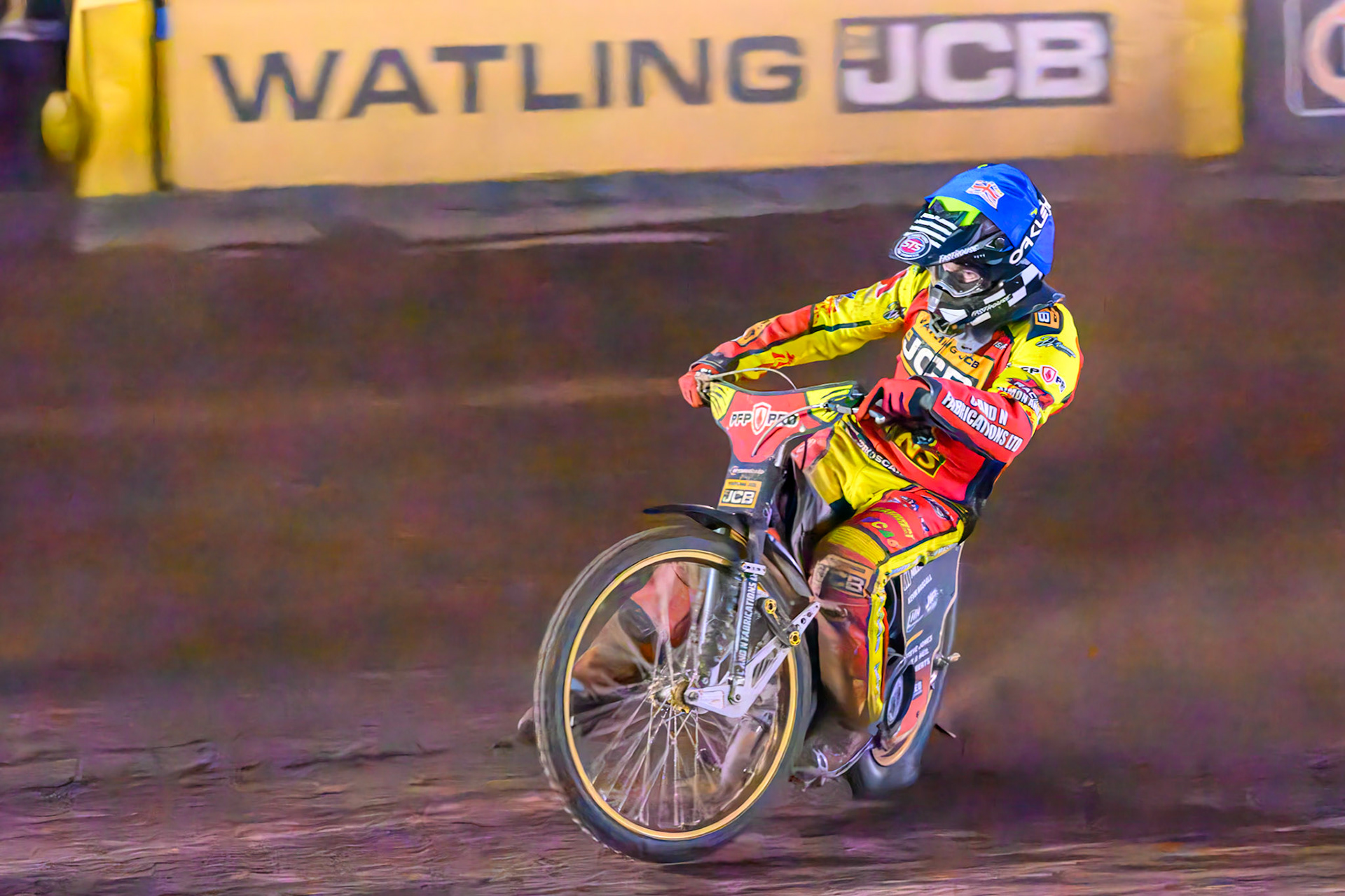 Joe Thompson of Leicester Lions in action during the Rowe Motor Oil Premiership match between Leicester Lions and Belle Vue Aces at the Hydroscan Arena, Leicester on Monday 7th September 2026. (Photo: Ian Charles | MI News)