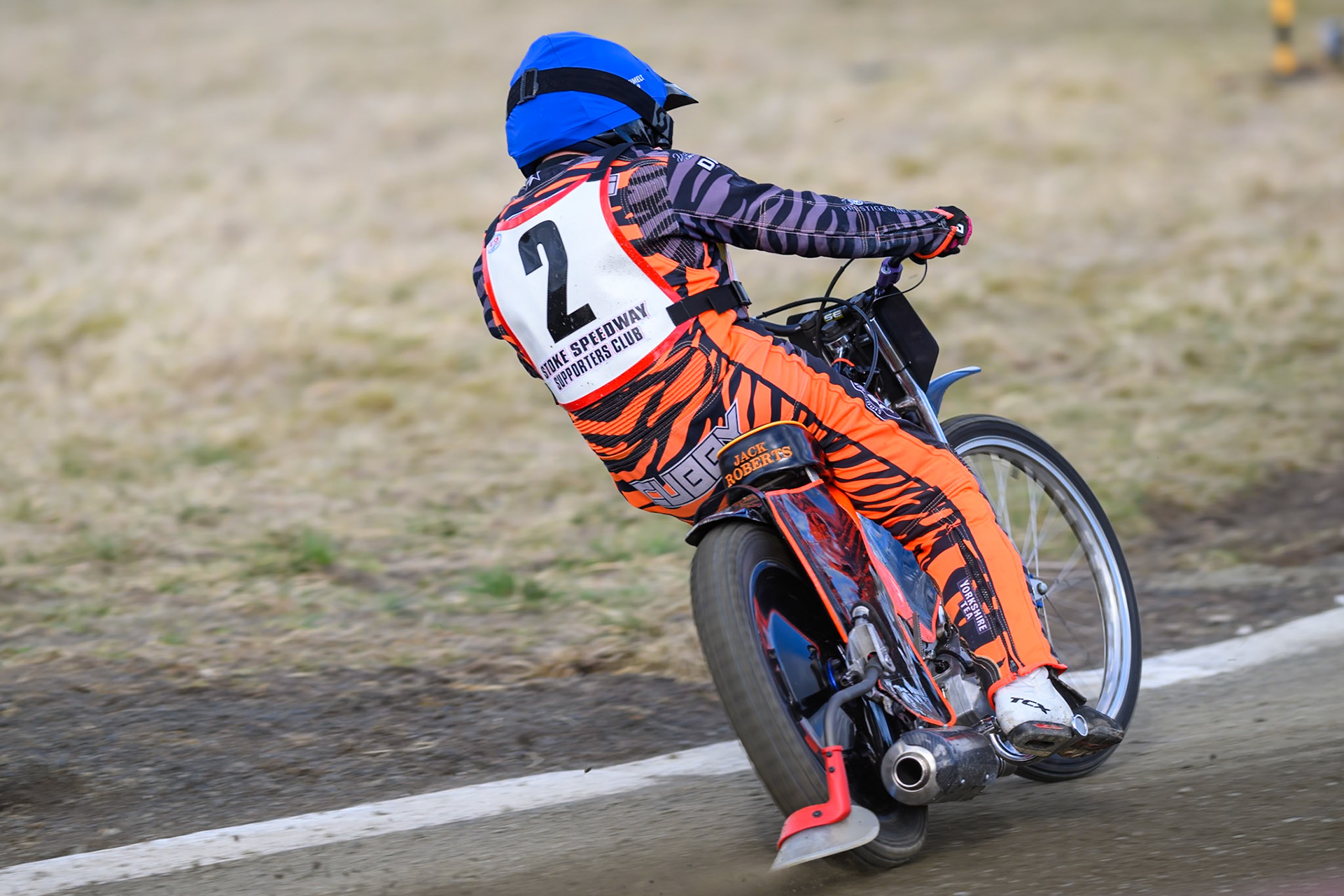 Jack Roberts of 'The Potters'  in action during the Regina Chains Fours at Buxton Speedway, Buxton on Sunday 5th April 2026. (Photo: Ian Charles | MI News)