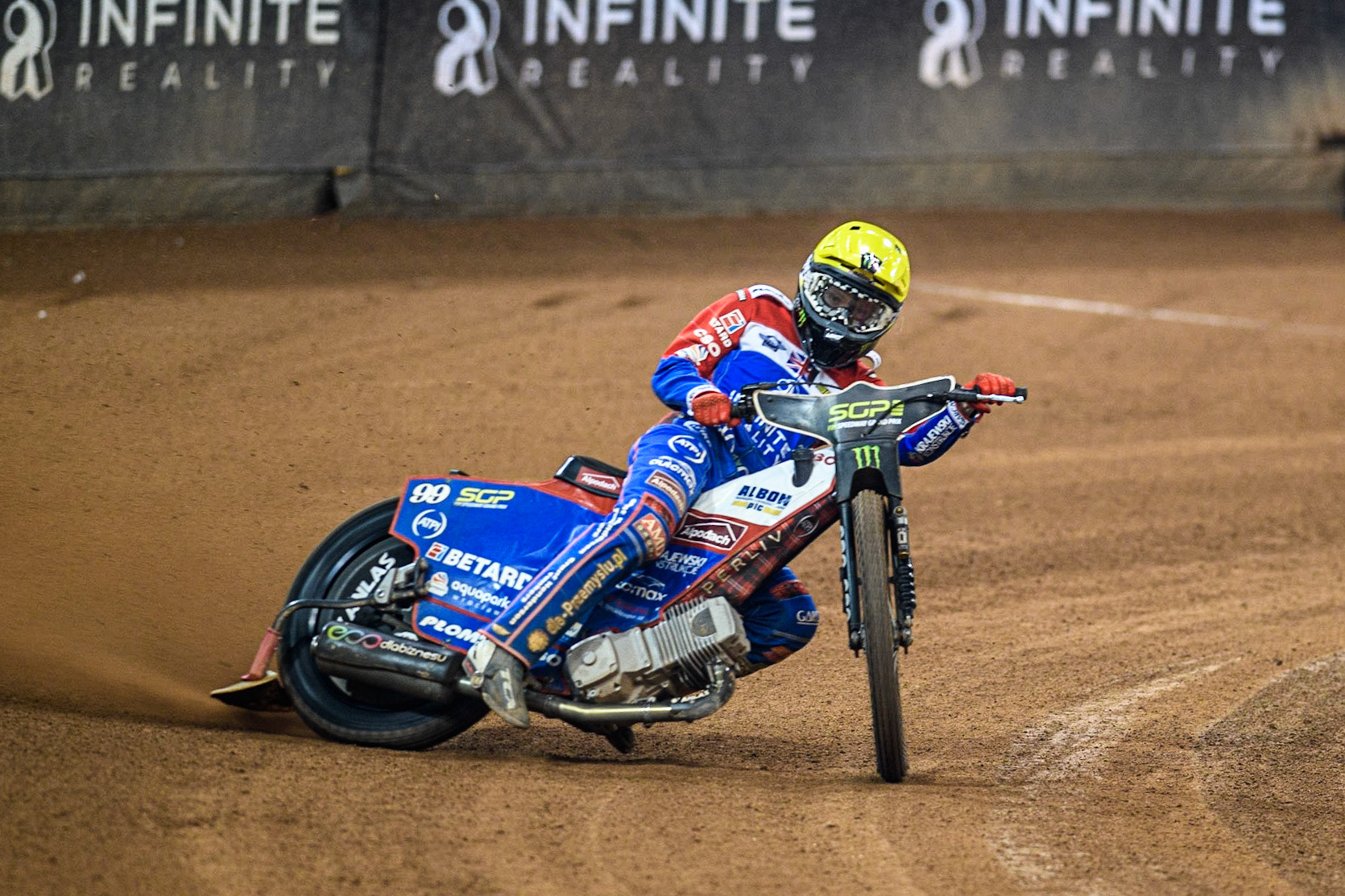 Dan Bewley (99) in action during the FIM Speedway Grand Prix of Great Britain at the Principality Stadium, Cardiff on Saturday 2nd September 2023. (Photo: Ian Charles | MI News)