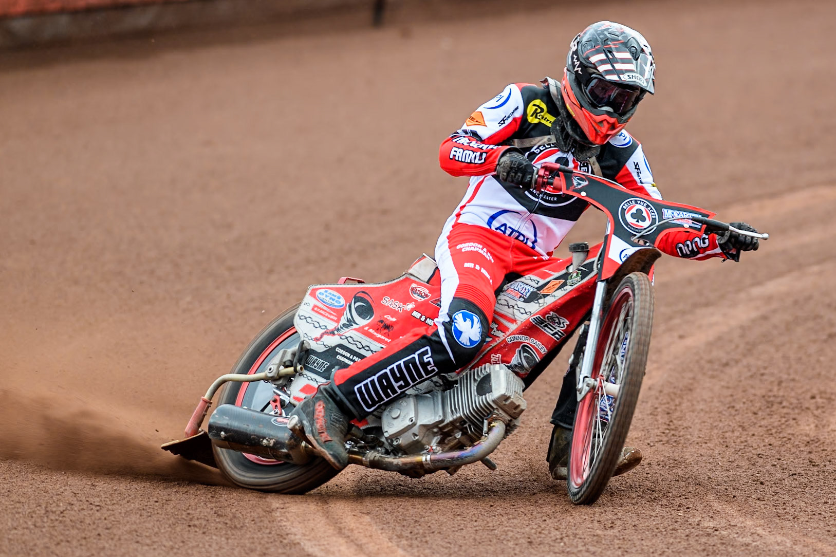 Belle Vue Aces' rider Connor Bailey in action during the Belle Vue Aces Media Day at the National Speedway Stadium, Manchester on Monday 11th March 2024. (Photo: Ian Charles | MI News)