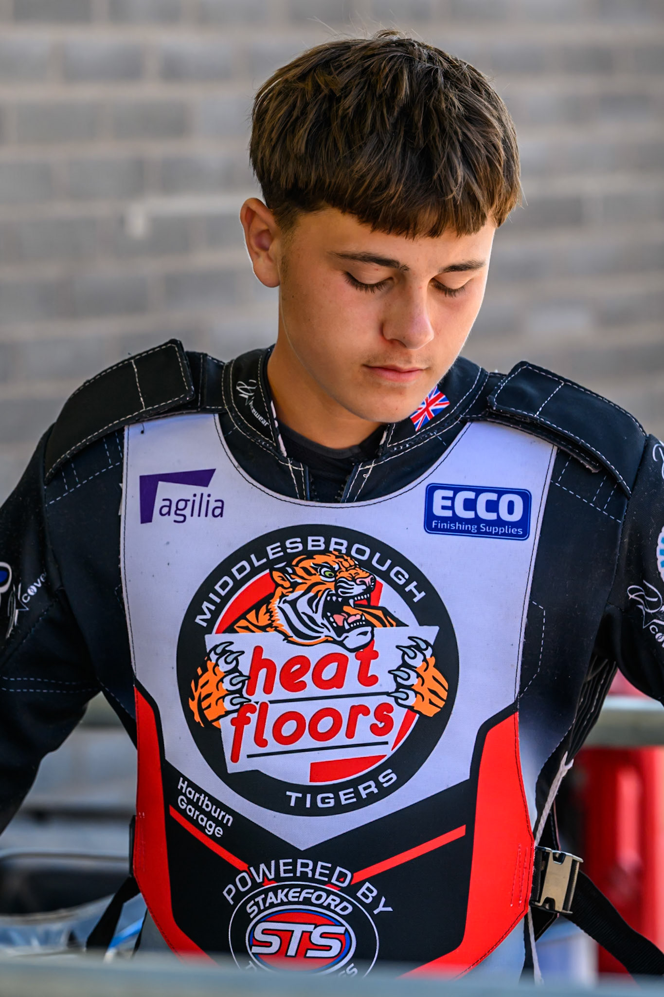 Charlie Southwick of Middlesborough Tigers  during the WSRA National Development League match between Belle Vue Colts and Middlesbrough Tigers at the National Speedway Stadium, Manchester on Sunday 10th August 2025. (Photo: Mark Fletcher | MI News)