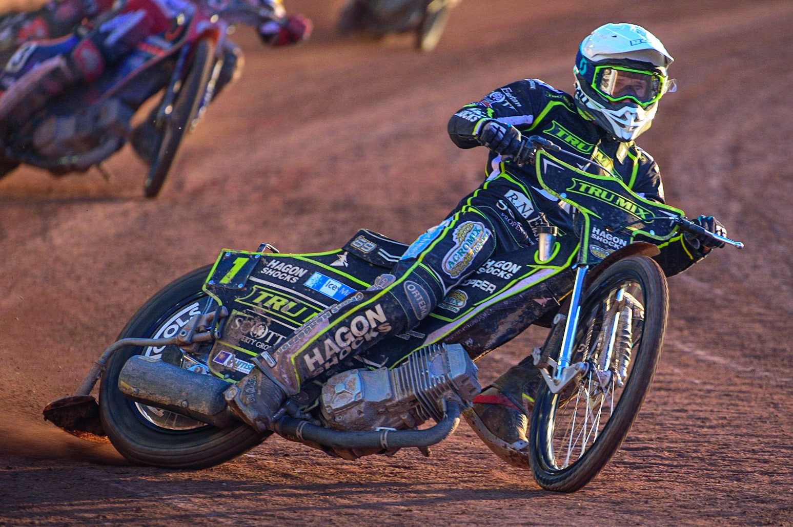 Jason Doyle  in action  for Ipswich TruMix Witches  during the SGB Premiership match between Belle Vue Aces and Ipswich Witches at the National Speedway Stadium, Manchester on Monday 8th August 2022. (Credit: Ian Charles | MI News)