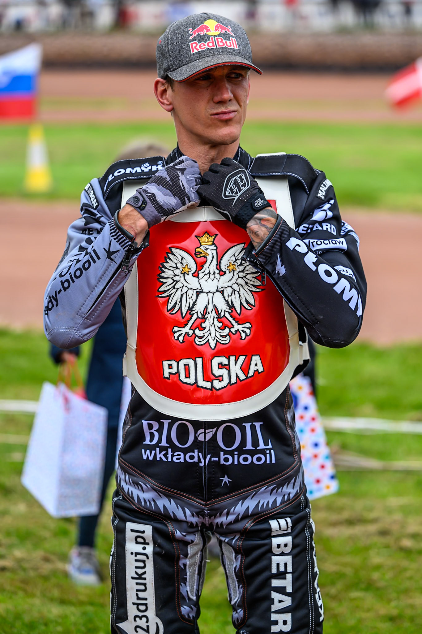 Maciej Janowski of Poland during the Speedway GP Qualifying Round 3 at Allied Ashfield Stadium, Glasgow on Saturday 30th May 2026. (Photo: Ian Charles | MI News)