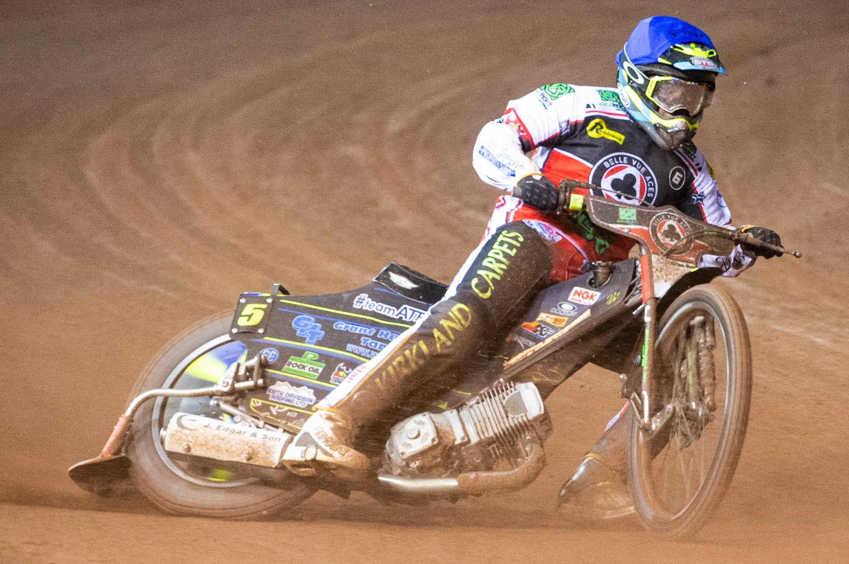 Photo: Ian CharlesKyle Bickley of Belle Vue 'BikeRight' Aces in action Belle Vue ‘Bikerite ’Aces v ‘ATPI’ All Stars, Premiership Challenge, National Speedway Stadium, Manchester Thursday  24  September  2020