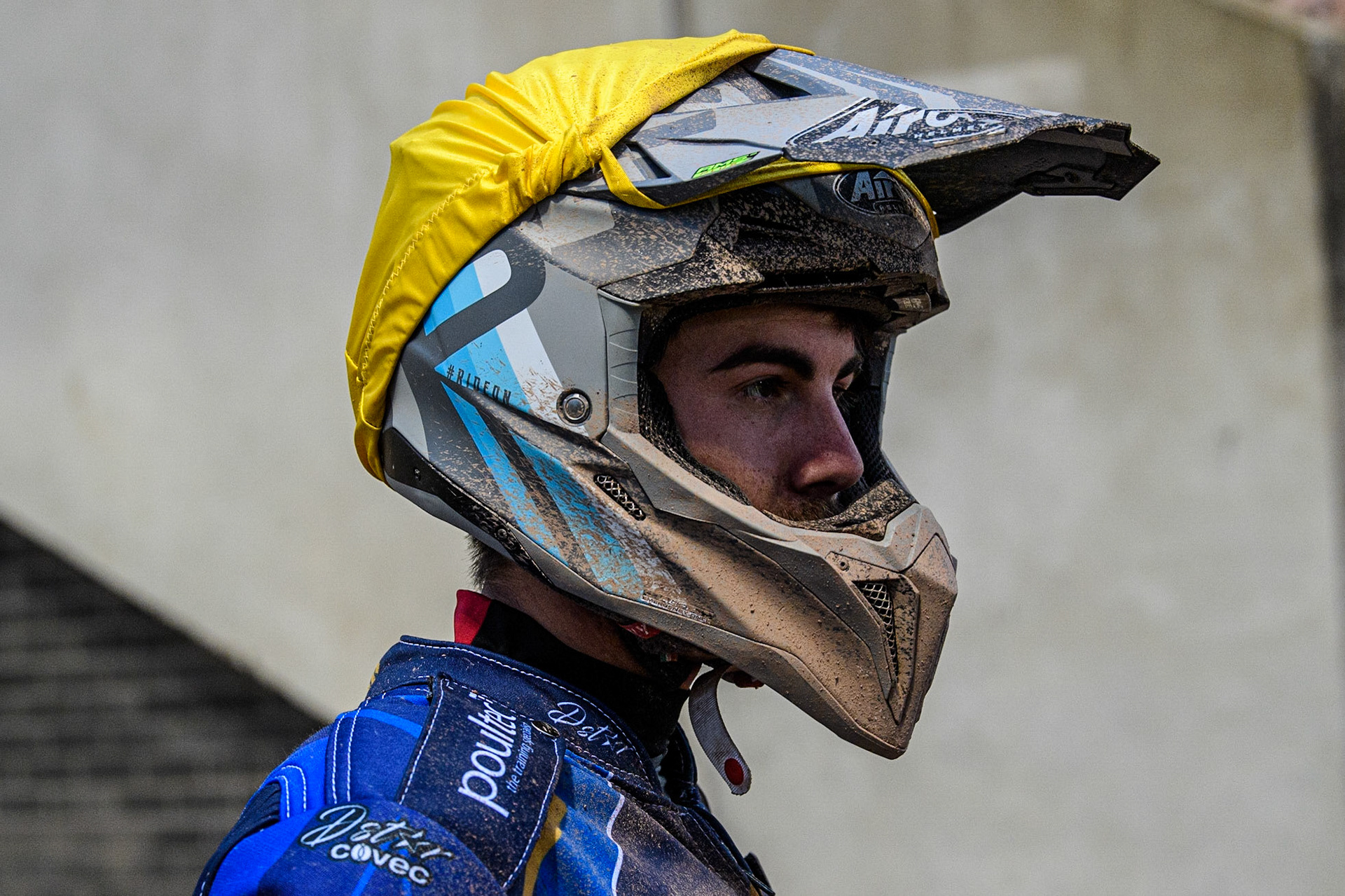 Kye Thomson watches the racing during the Sports Insure Premiership match between Belle Vue Aces and King's Lynn Stars at the National Speedway Stadium, Manchester on Monday 12th June 2023. (Photo: Ian Charles | MI News)