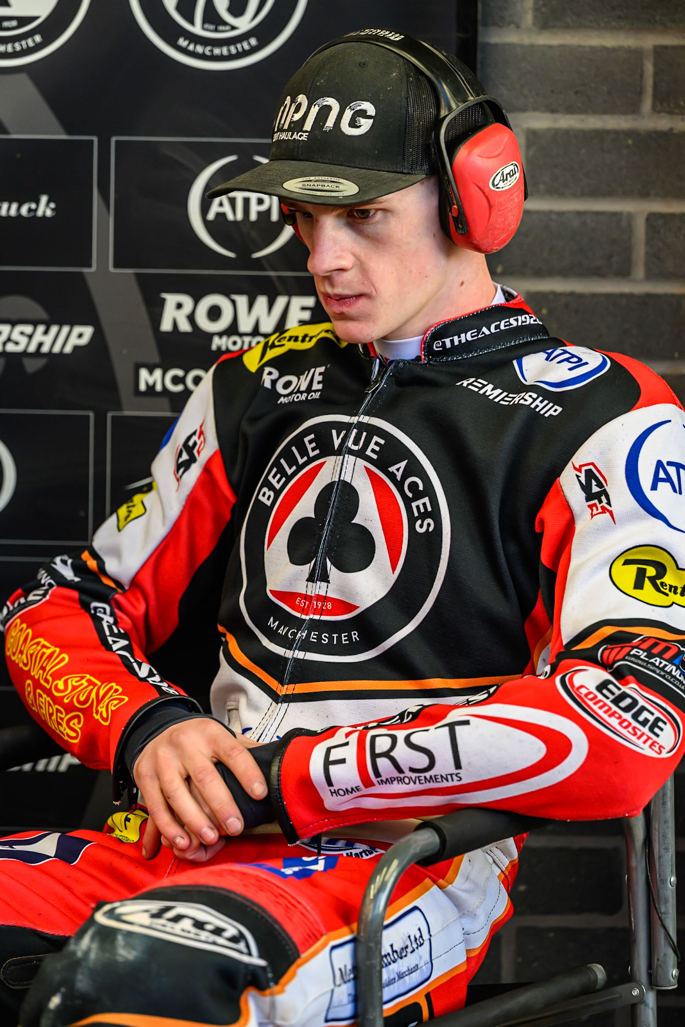Jake Mulford of Belle Vue Aces during the Rowe Motor Oil Premiership Play Off Semi Final 1 (1st Leg)  between Belle Vue Aces and Ipswich Witches at the National Speedway Stadium, Manchester on Monday 8th September 2025. (Photo: Ian Charles | MI News)