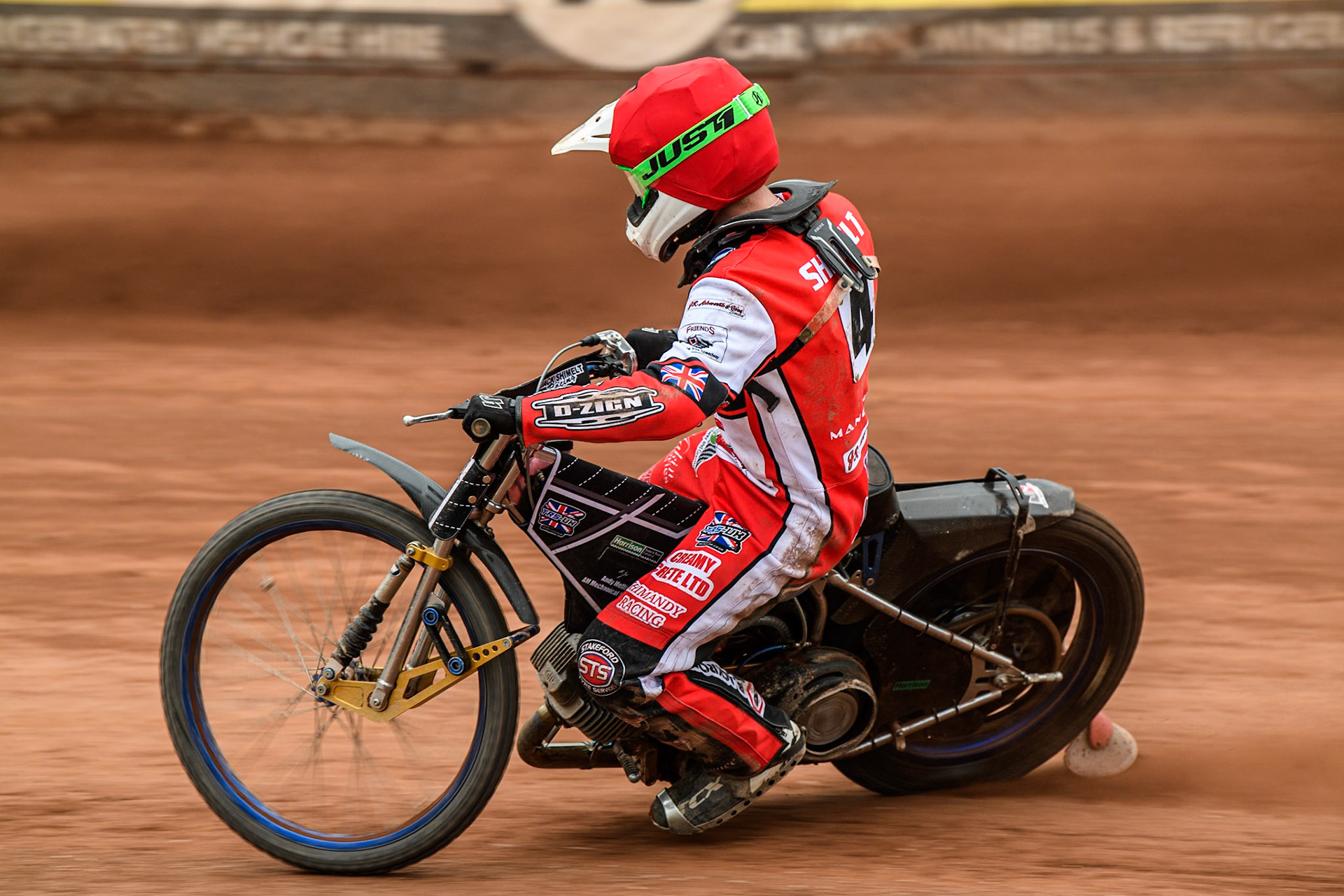 Belle Vue Colts' Jack Shimelt  in action during the WSRA National Development League match between Belle Vue Colts and Leicester Lion Cubs at the National Speedway Stadium, Manchester on Friday 18th April 2025. (Photo: Ian Charles | MI News)