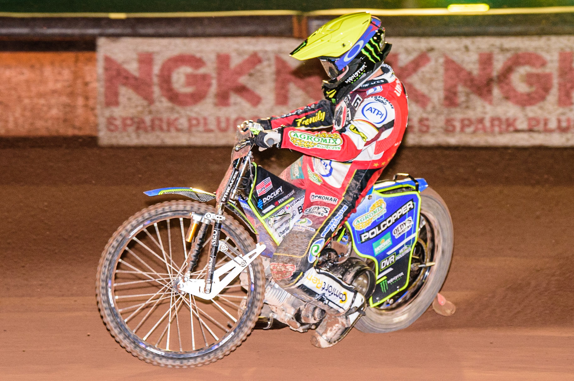 Jaimon Lidsey  in action  for Belle Vue ‘ATPI’ Aces during the SGB Premiership Knock Out Cup Quarter Final 1st Leg between Wolverhampton Wolves and Belle Vue Aces at Monmore Green Stadium, Wolverhampton on Monday 10th April 2023. (Photo: Ian Charles | MI News)