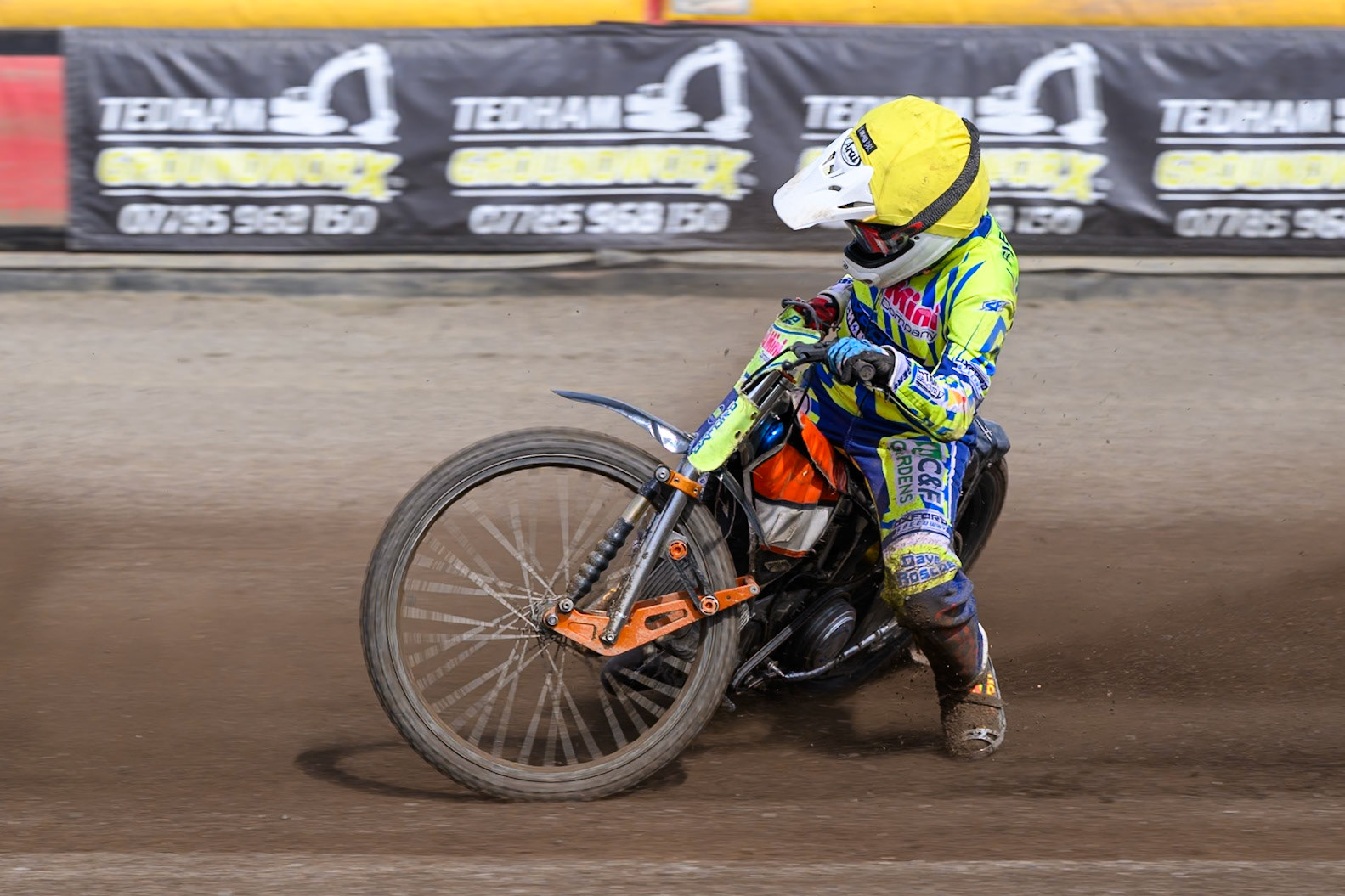 Harry Fletcher of Oxford Chargers in action during the WSRA National Development League match between Buxton Bulls and Oxford Chargers at Hi-Edge Speedway, Buxton on Sunday 2nd August 2026. (Photo: Ian Charles | MI News)