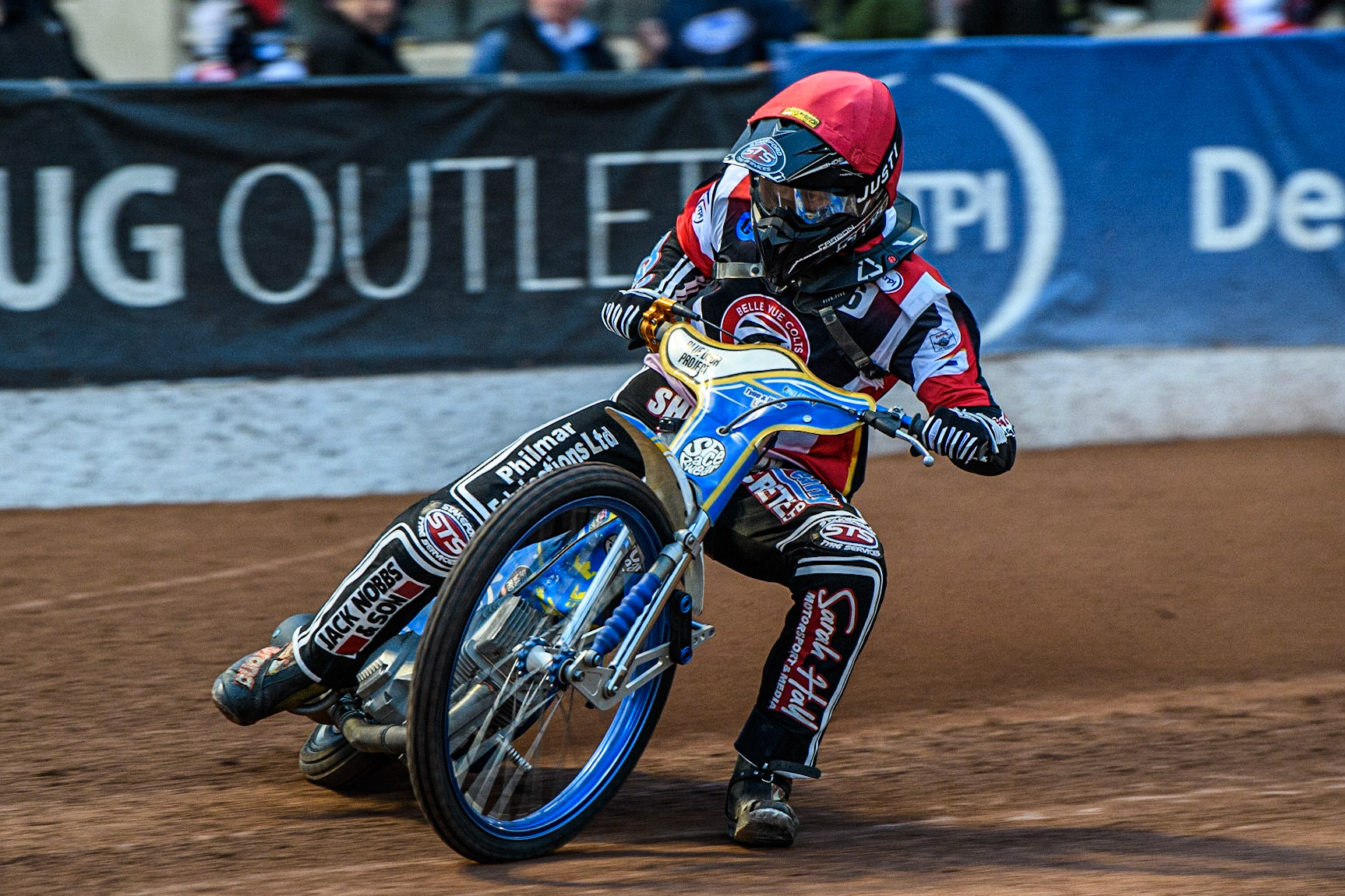 Jack Shimelt  in action  for Belle Vue Cool Running Colts during the National Development League match between Belle Vue Colts and Oxford Chargers at the National Speedway Stadium, Manchester on Friday 12th May 2023. (Photo: Ian Charles | MI News)