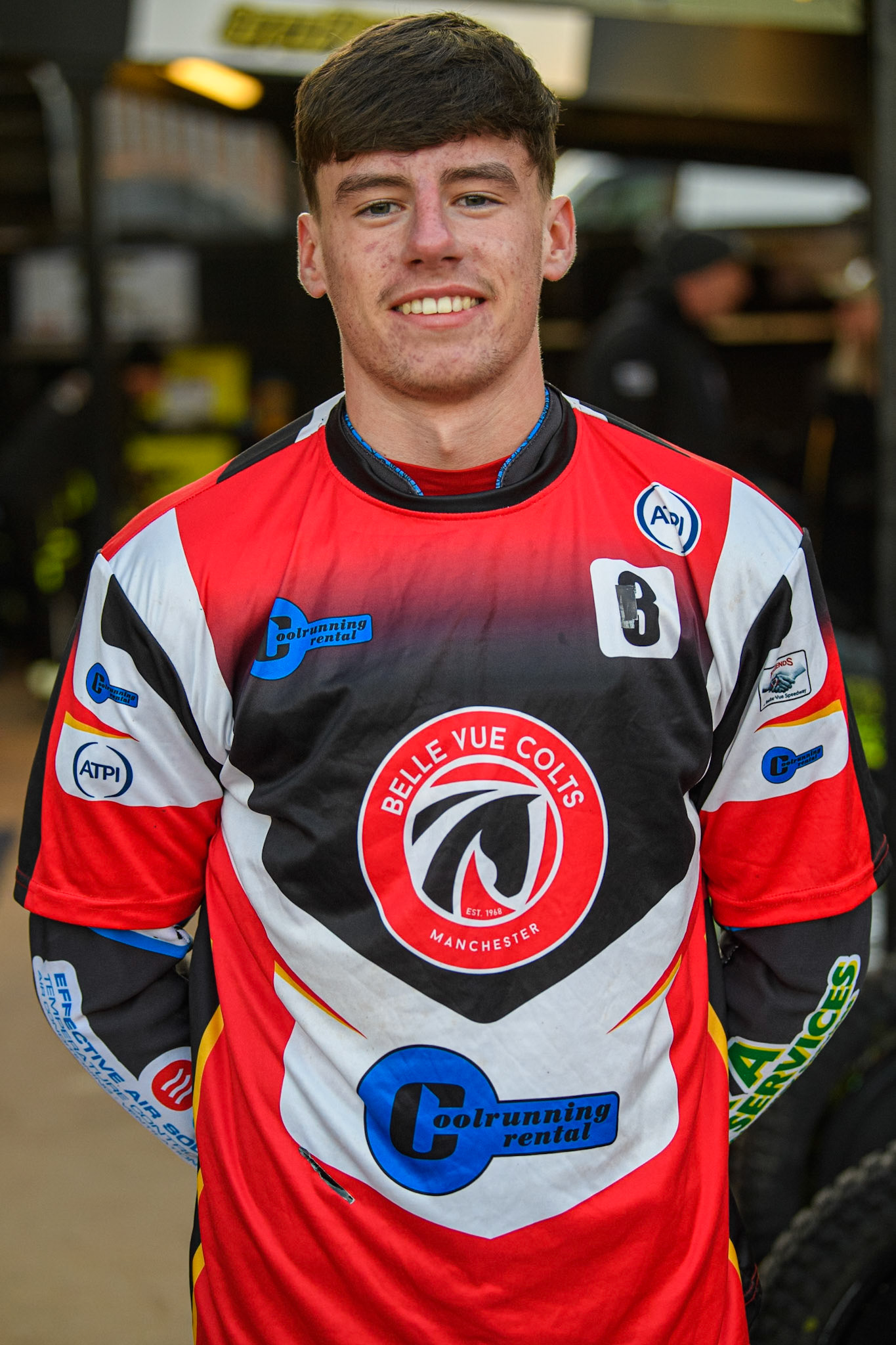 Belle Vue Colts' Number 8 Billy Budd during the WSRA National Development League match between Sheffield Tiger Cubs and Belle Vue Colts at Owlerton Stadium, Sheffield on Thursday 12th September 2024. (Photo: Ian Charles | MI News)